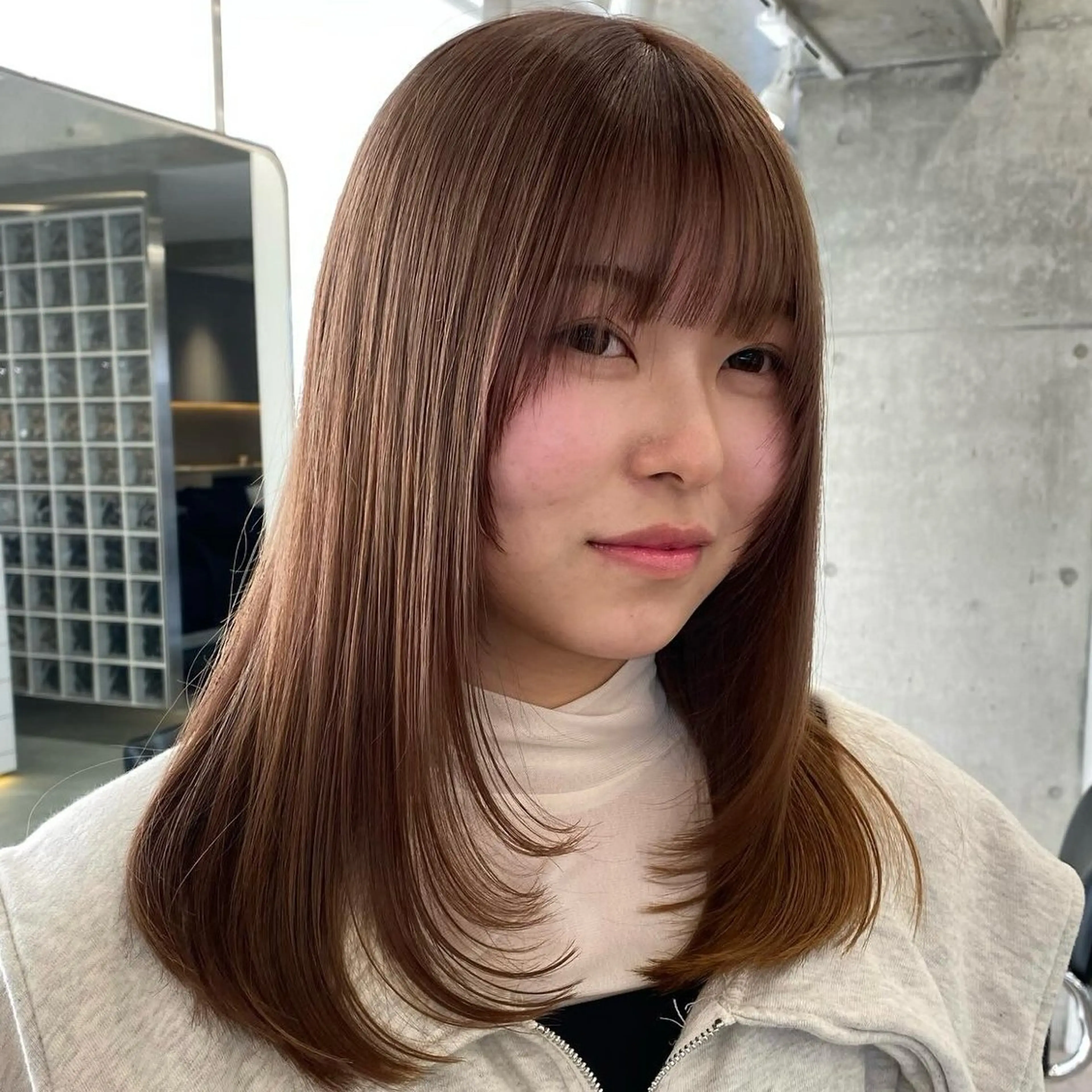 ロング ヘアアレンジ 韓国風ヘア レイヤーカット ロング fifth Tokyo所属・fifth 石川 凪のヘアスタイル