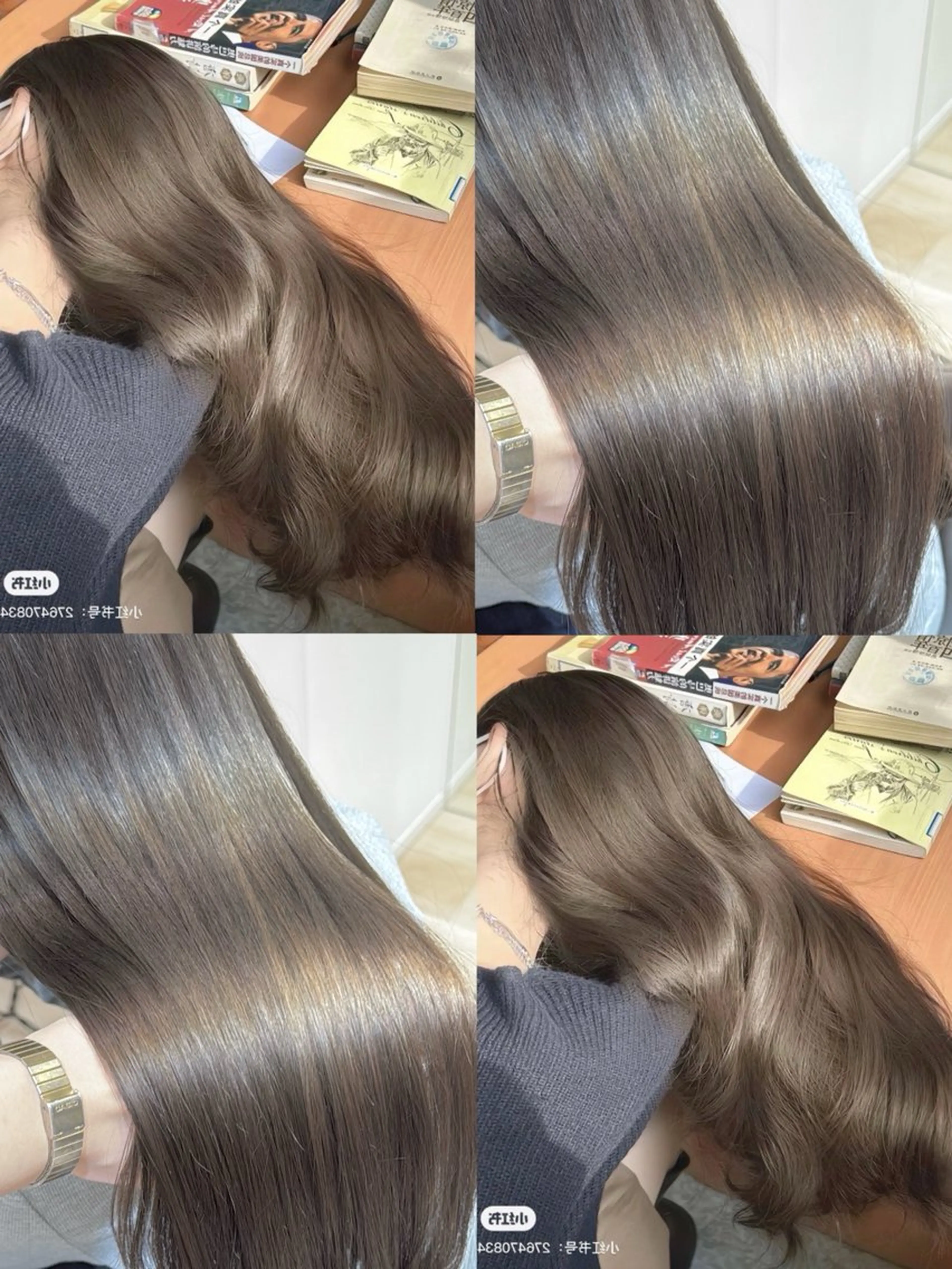 ロング カラー ブリーチ ダブルカラー ブリーチなしカラー カット ヘアカラー トリートメント 松永 わかなのヘアスタイル