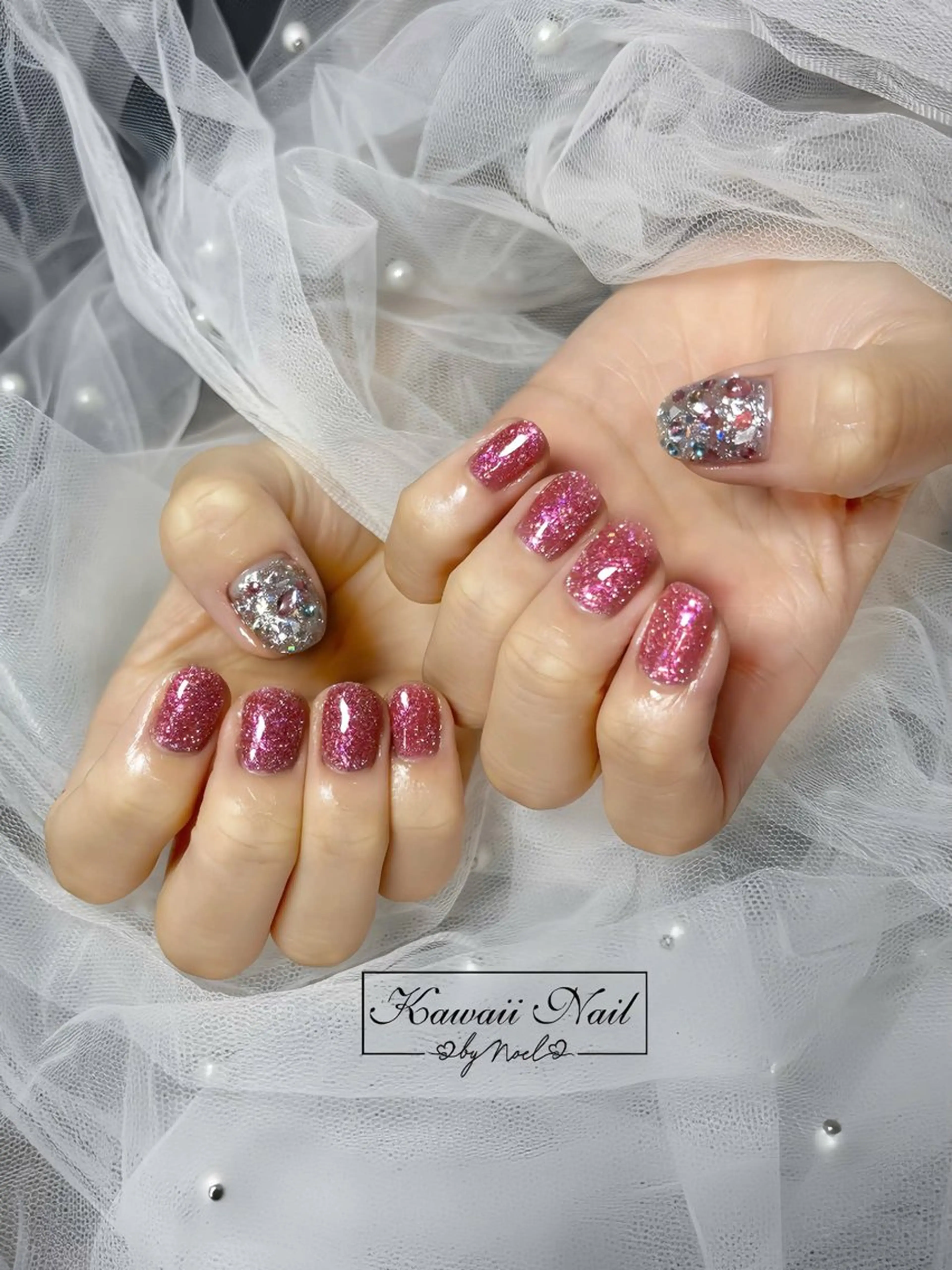 ネイル アートネイル フットネイル フレンチネイル ジェルネイル 韓国ネイル ハンドネイル フットネイル ハンドケア Kawaii Nail Salon所属・Kawaii-jp Tomisatoのネイルデザイン