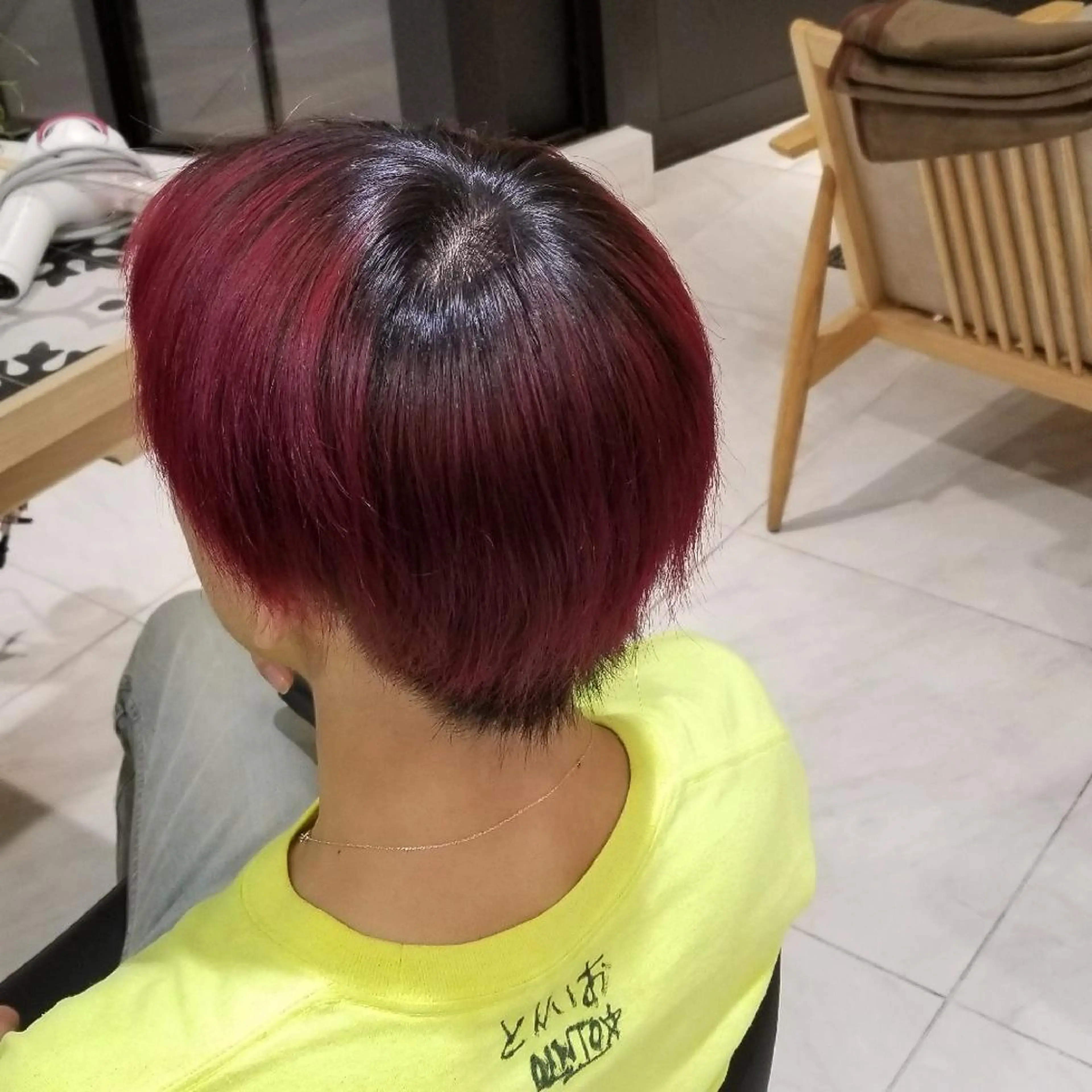 ショート カラー 🔴赤み消し/ 艶カラー落合　優🔴のヘアスタイル