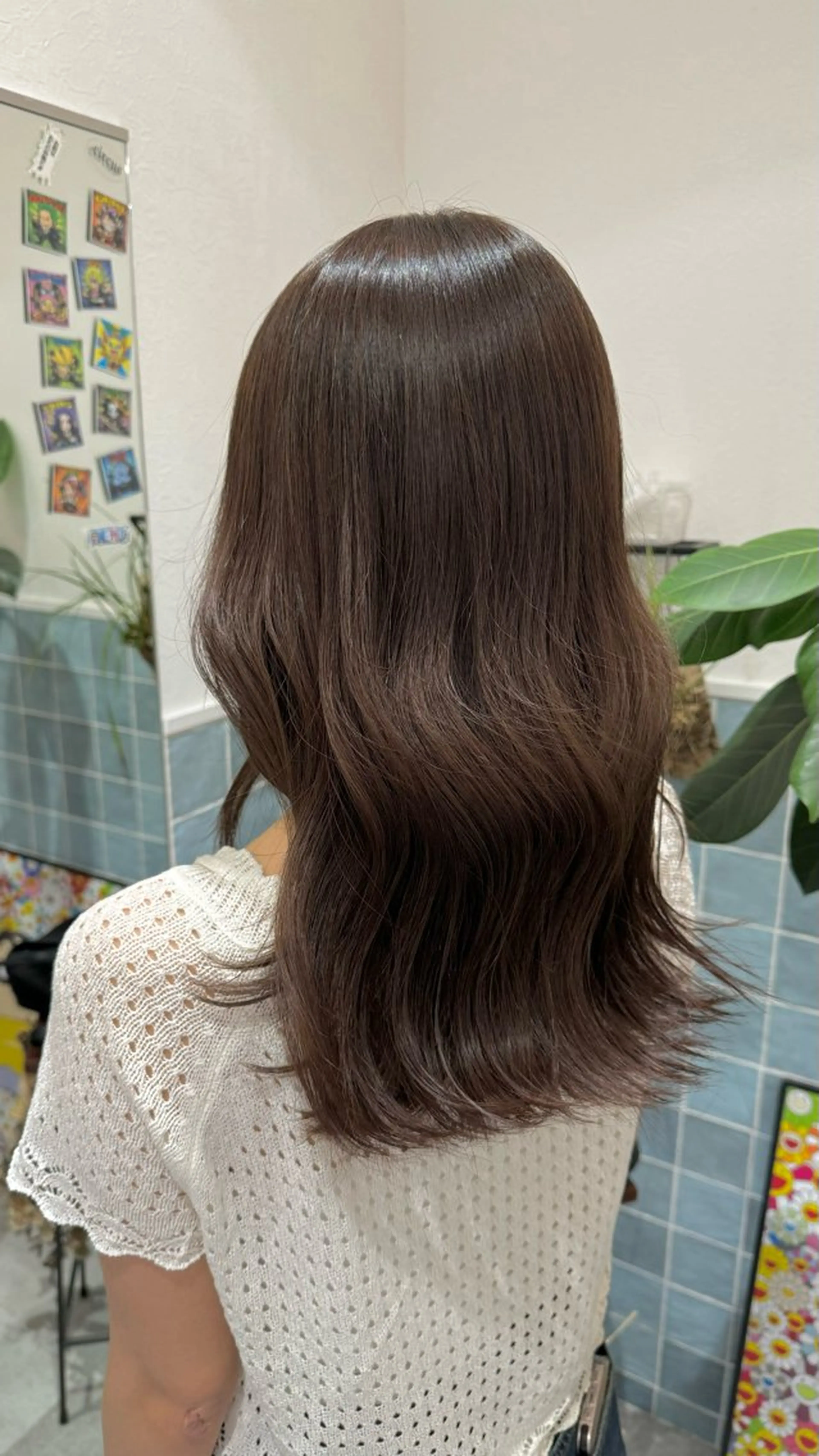 セミロング アッシュ ヘアカラー 透明感/オリーブ /わがつまこうすけのヘアスタイル