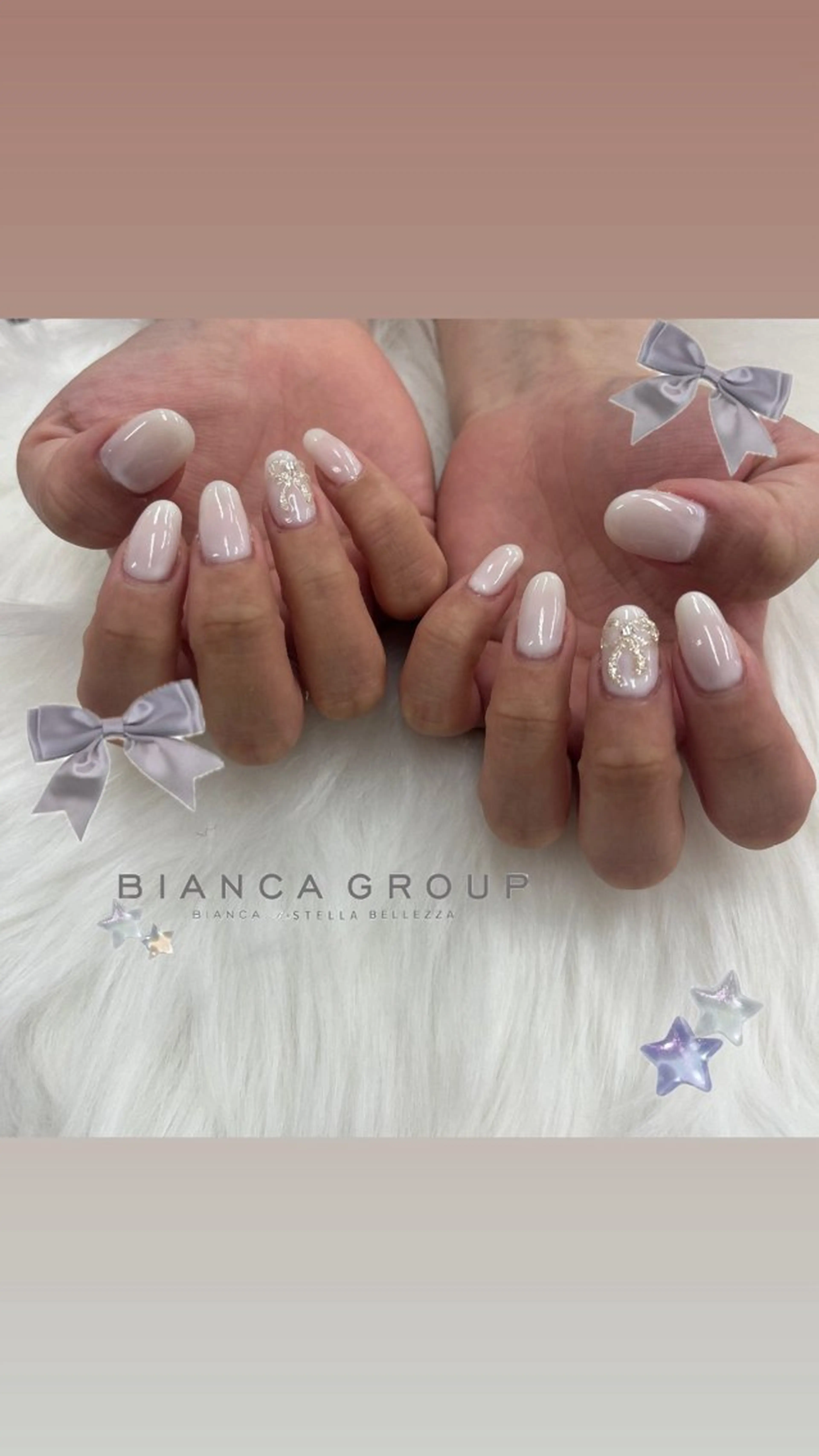 ネイル ハンドネイル Bianca 立川 Kouno ⭐️のネイルデザイン