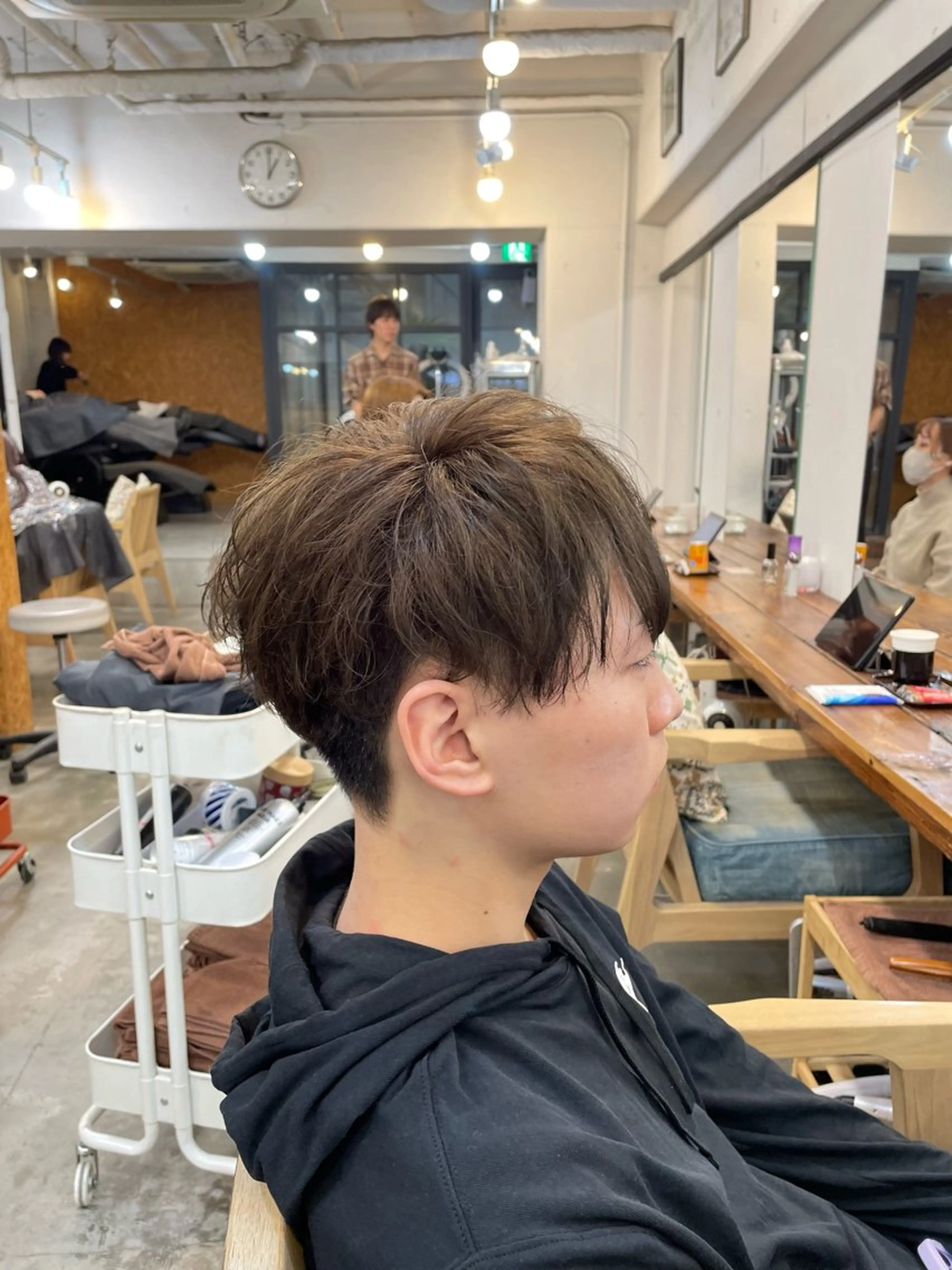 ショート パーマ メンズ カット ヘアカラー トリートメント 【髪質改善サロン】 🌟だいち🌟のヘアスタイル