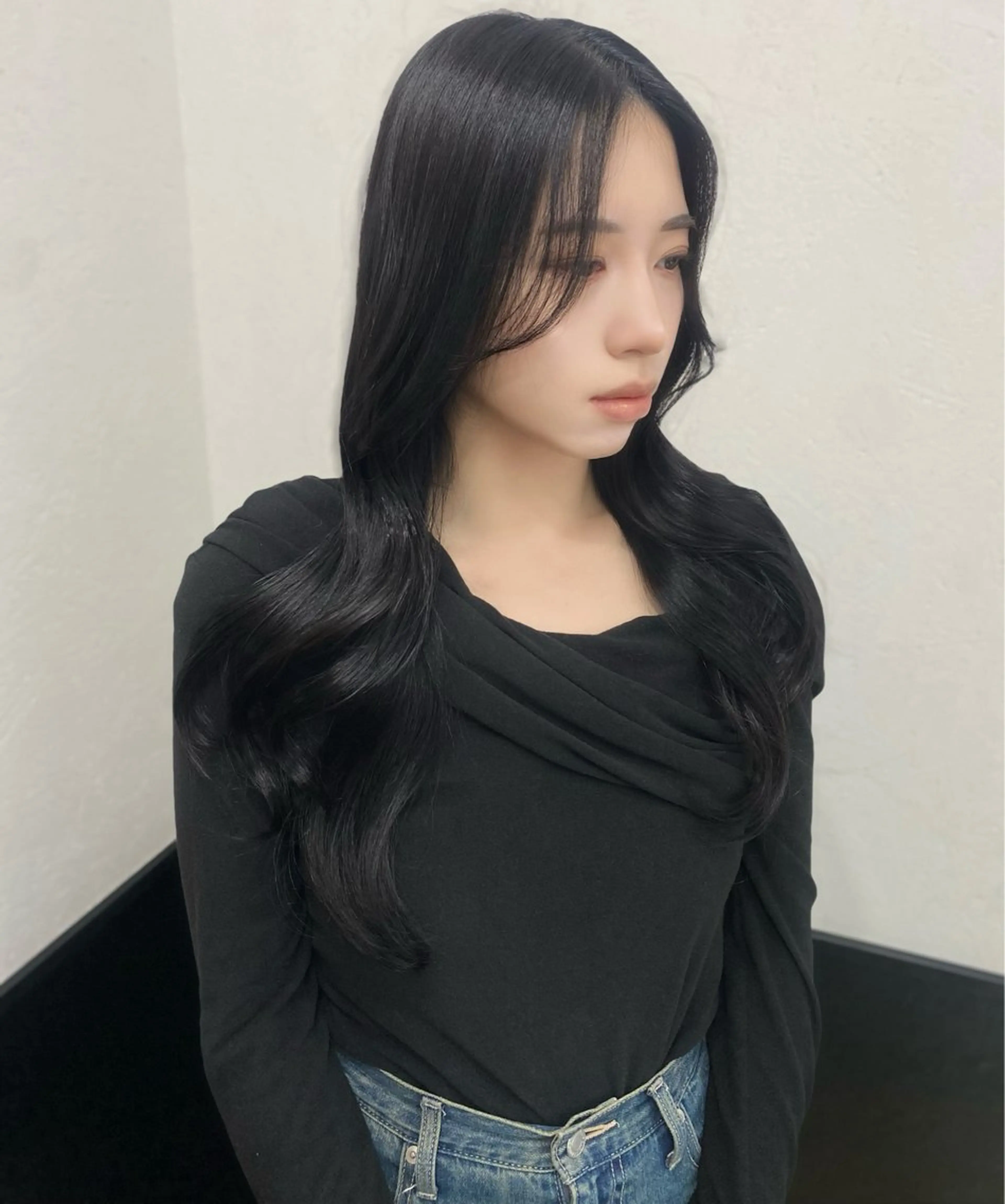 ロング カラー 渋谷🖤 艶髪🖤透明感カラーのヘアスタイル