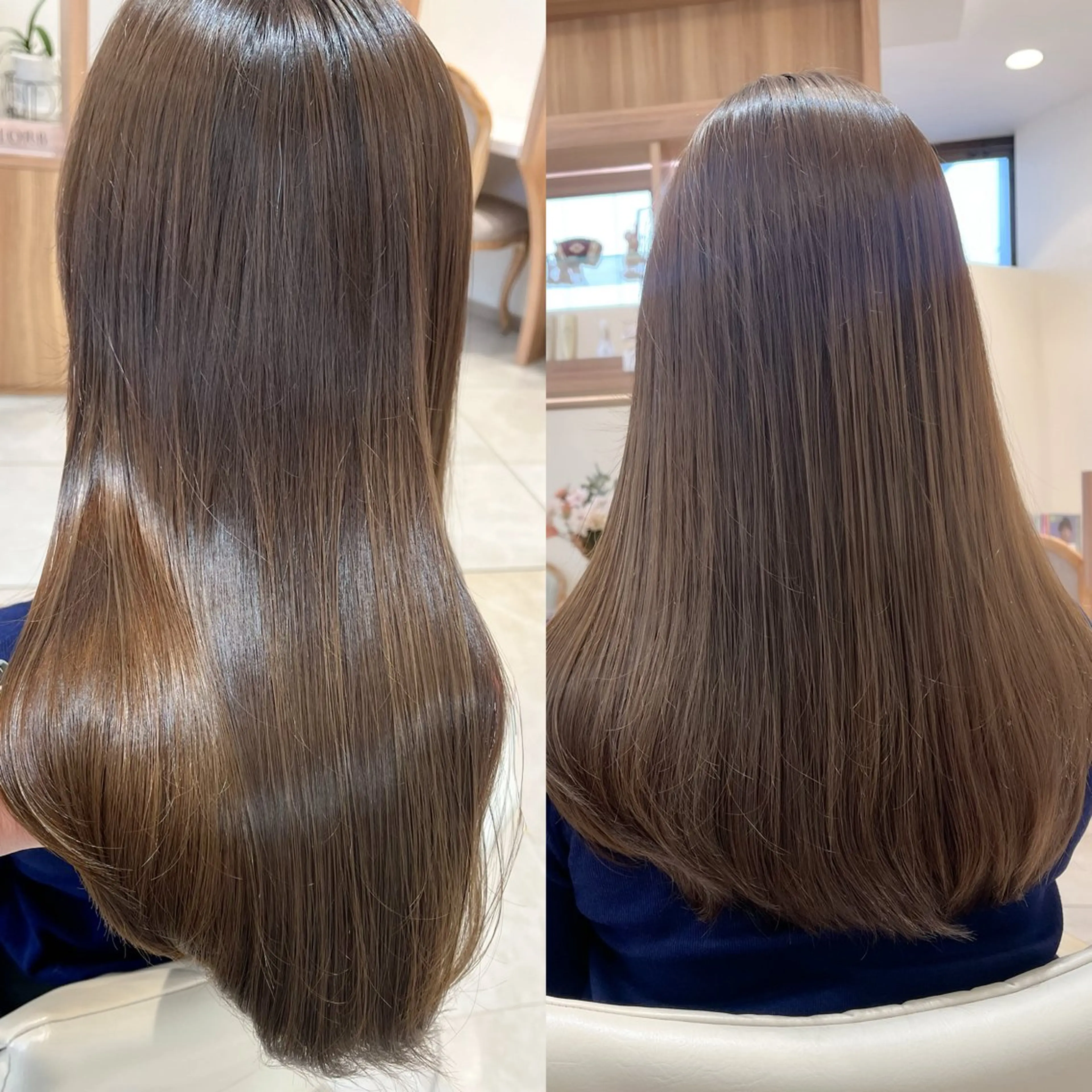 セミロング セミロングパーマ くびれヘア 顔まわりレイヤー 顔周りカット 髪質改善 カット ヘアカラー トリートメント ミタニ/髪質改善 /レイヤーカットのヘアスタイル