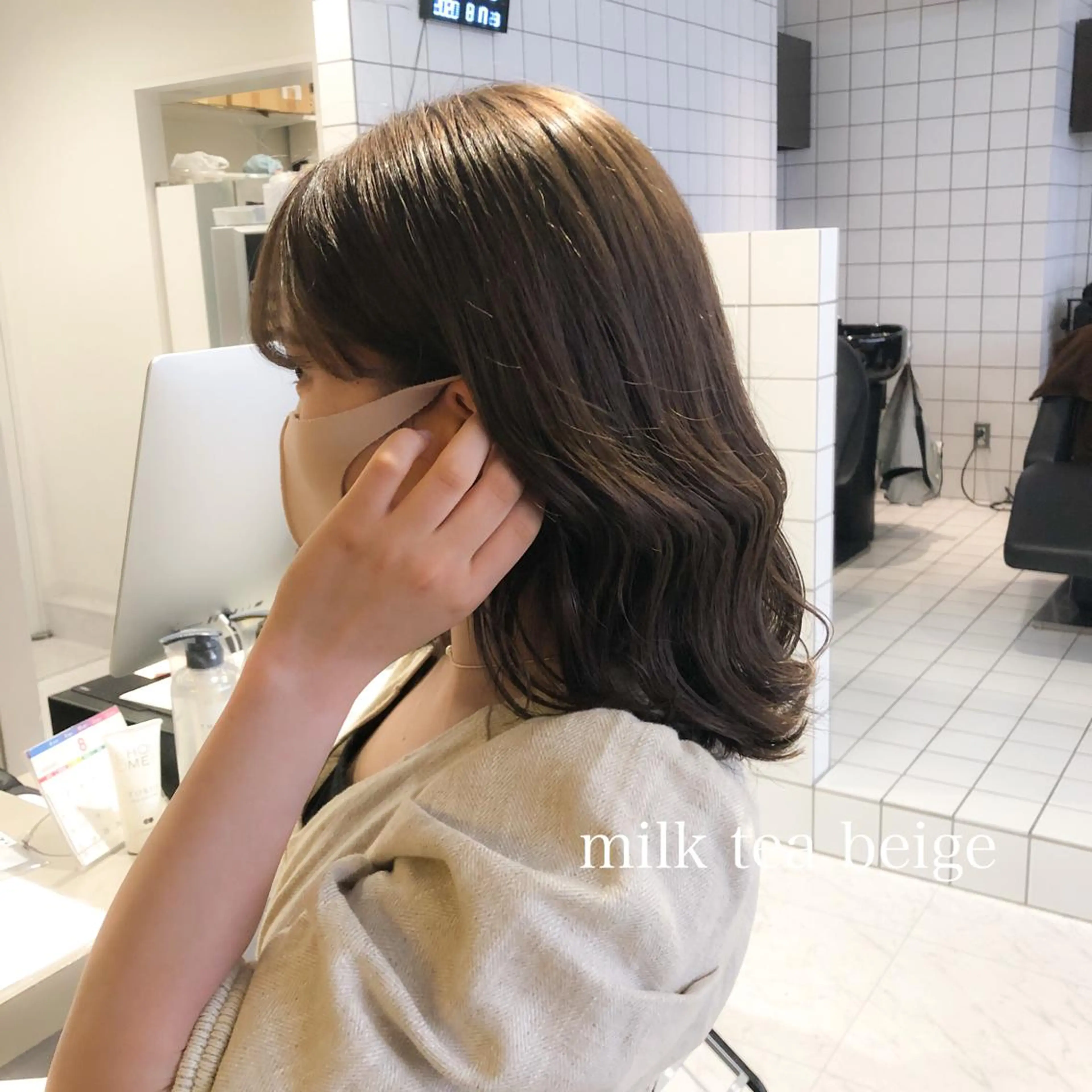 セミロング カラー ヘアカラー トリートメント ヘッドスパ 🌈ハイトーン×暗髪 🦄TAKUMI🦄のヘアスタイル