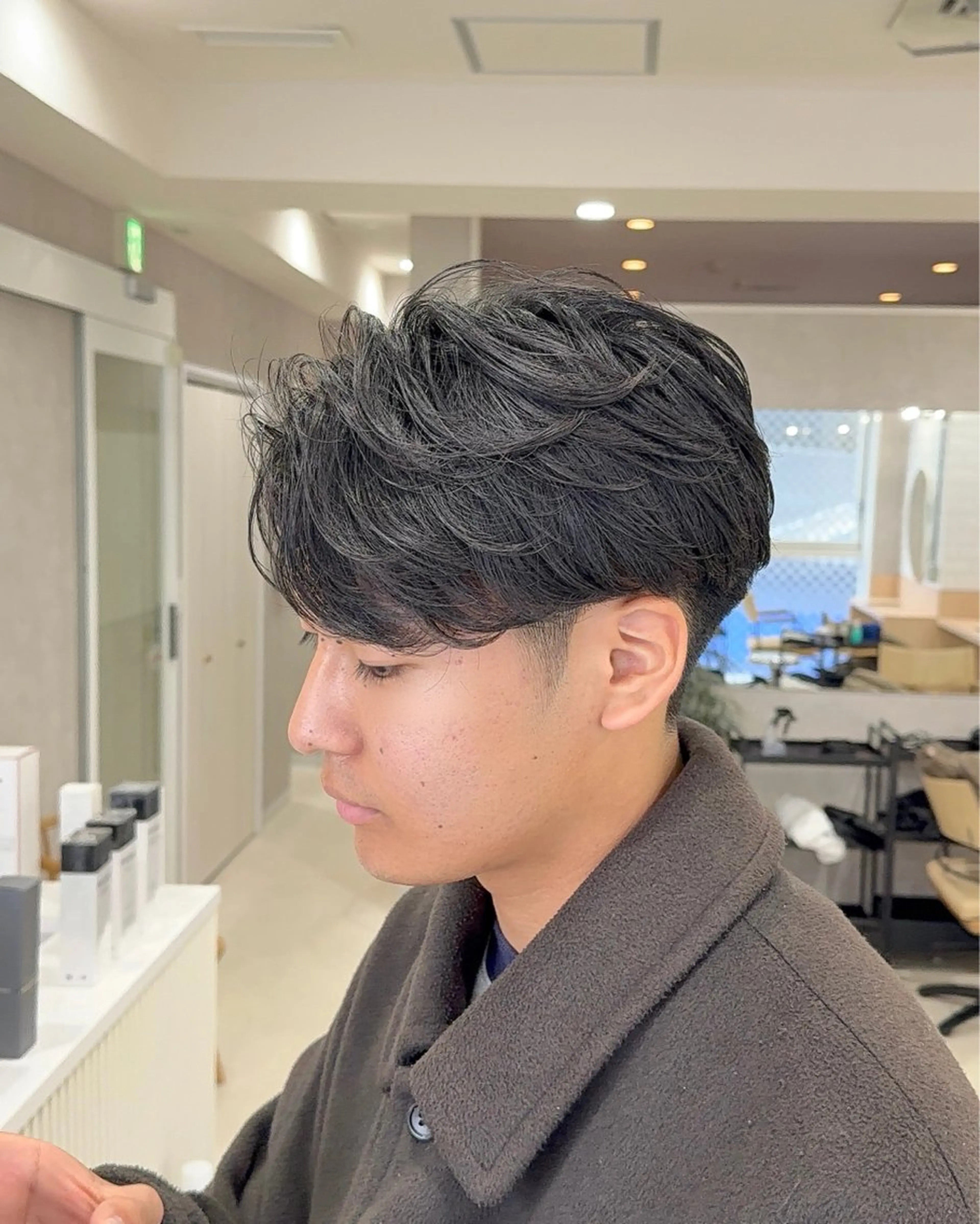 ショート パーマ メンズ カット パーマ トリートメント 【東北メンズヘア1 位受賞🥇】本間祐太のヘアスタイル