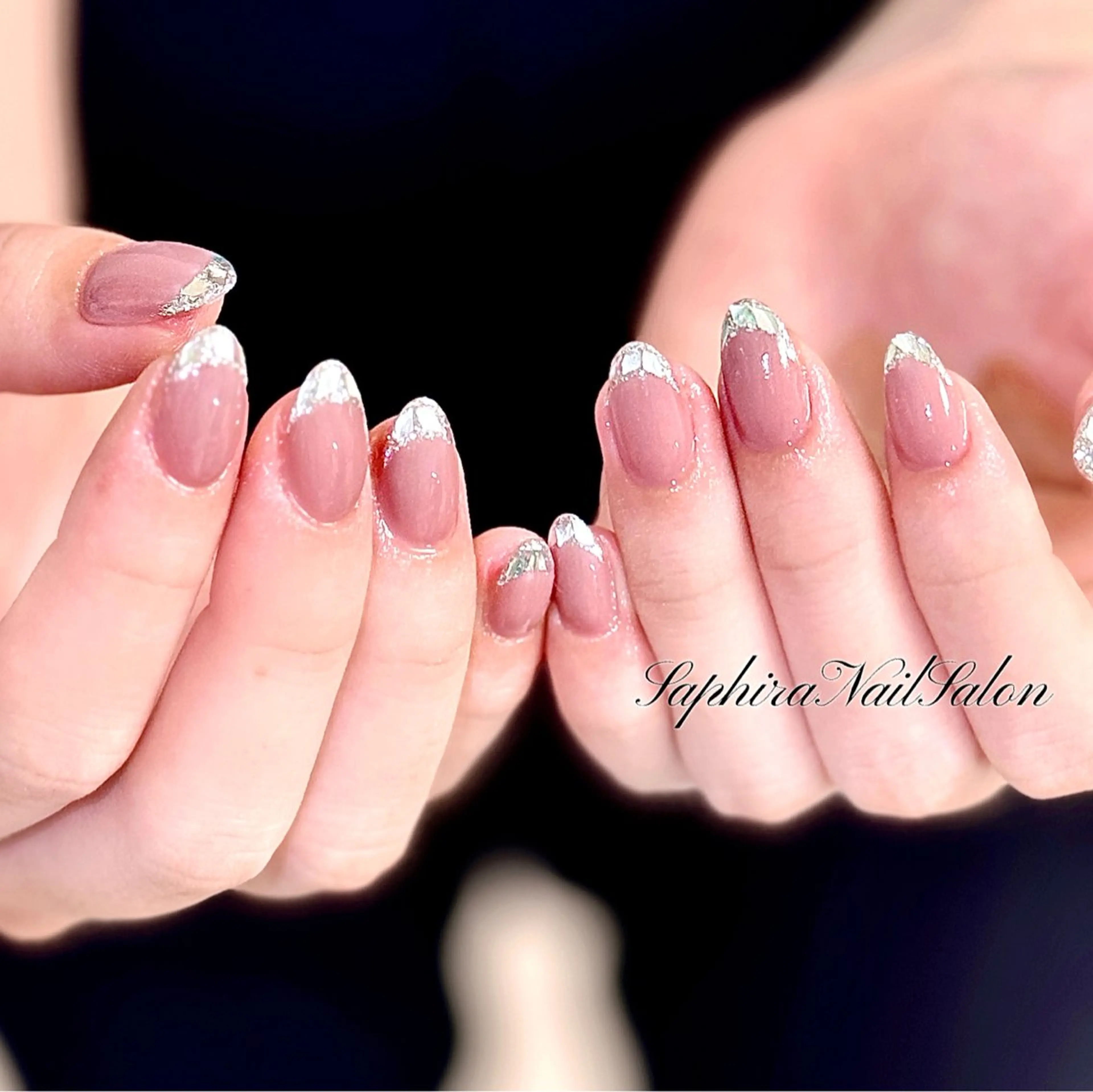 カラー ハンドネイル Saphiraネイル サロン錦糸町のネイルデザイン