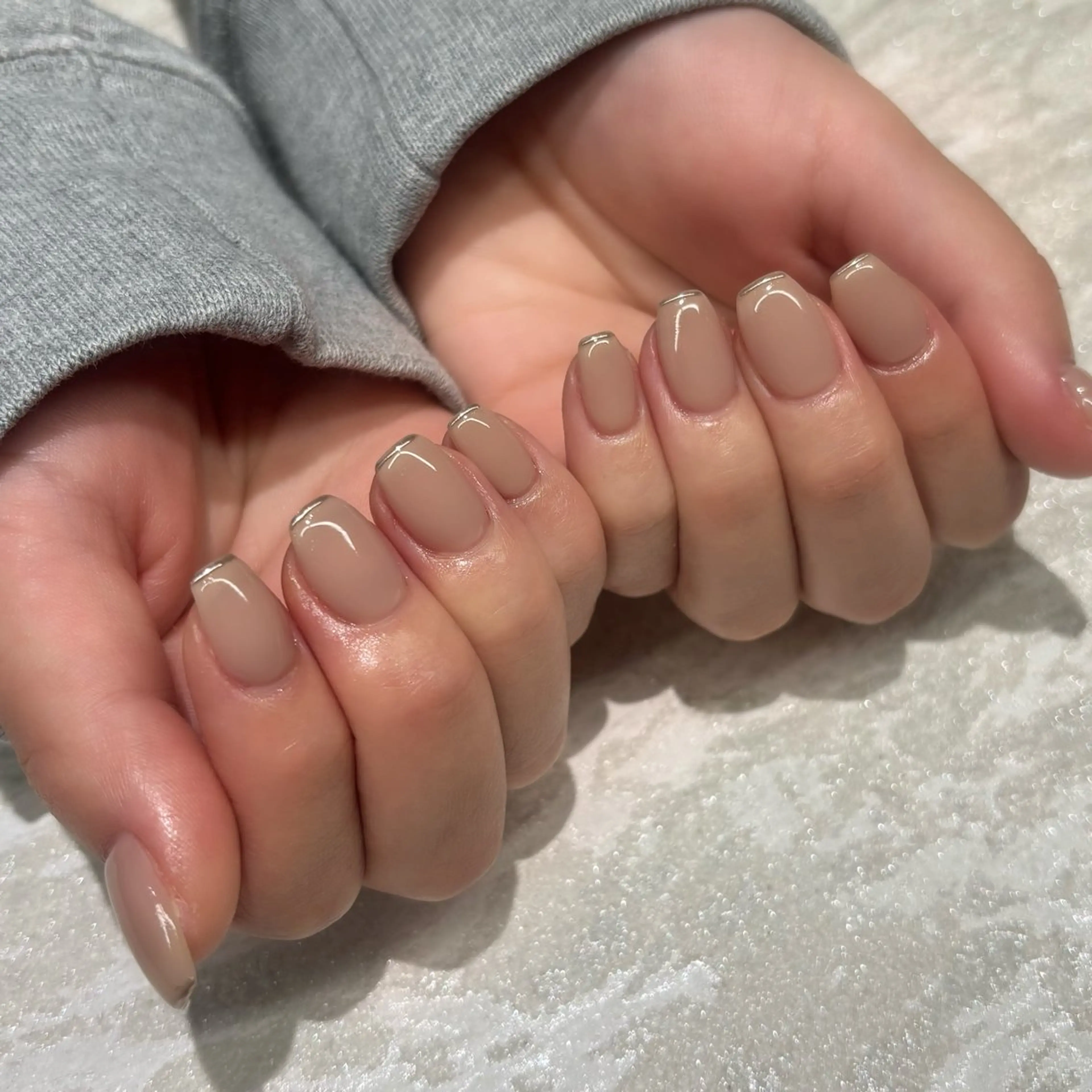 ネイル アートネイル クリアネイル 大理石ネイル(マーブル) 持ち込み ワンカラーネイル sofa 原 苺花のネイルデザイン