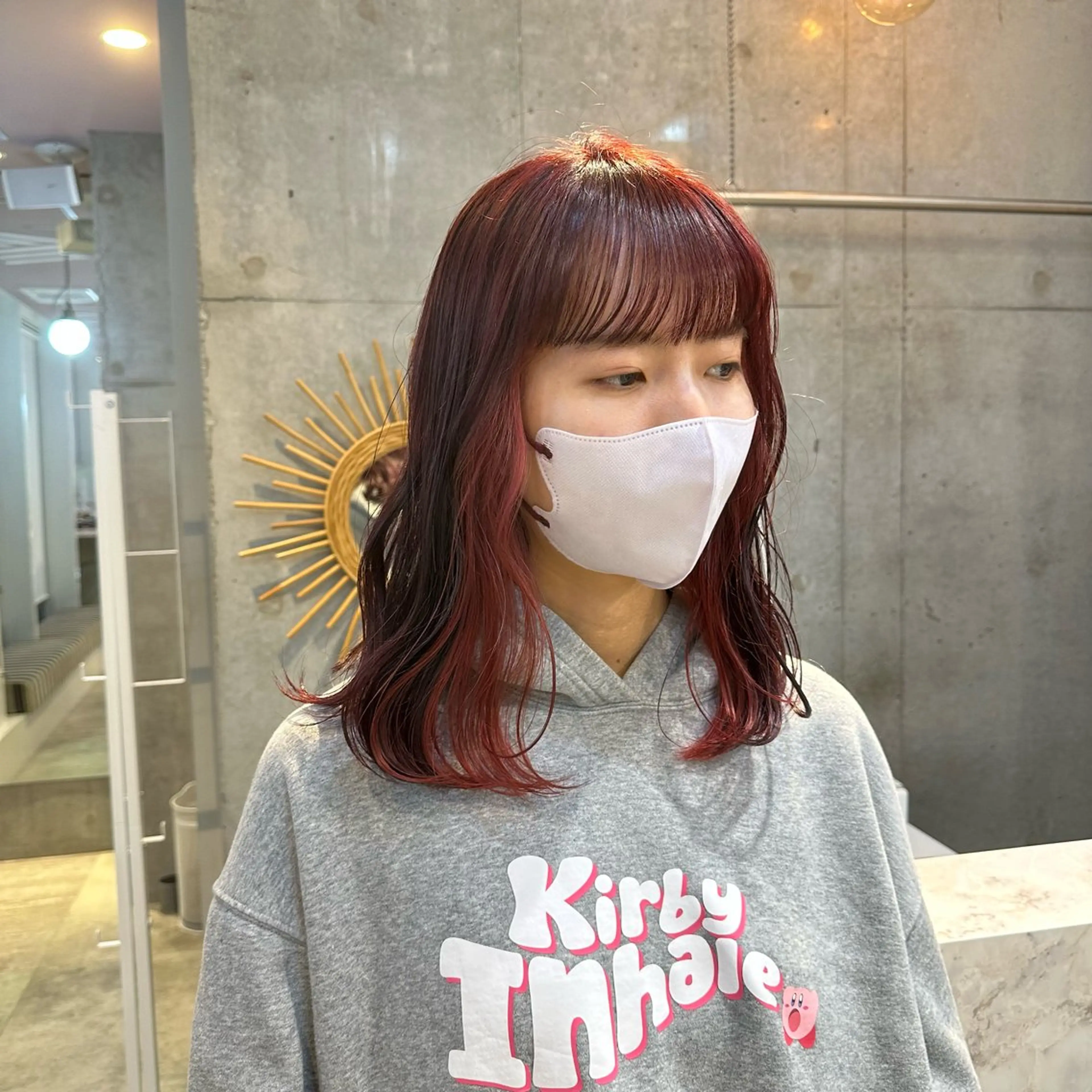 ミディアム カラー 卒業式のヘアスタイル ヘアカラー さとう あやかのヘアスタイル