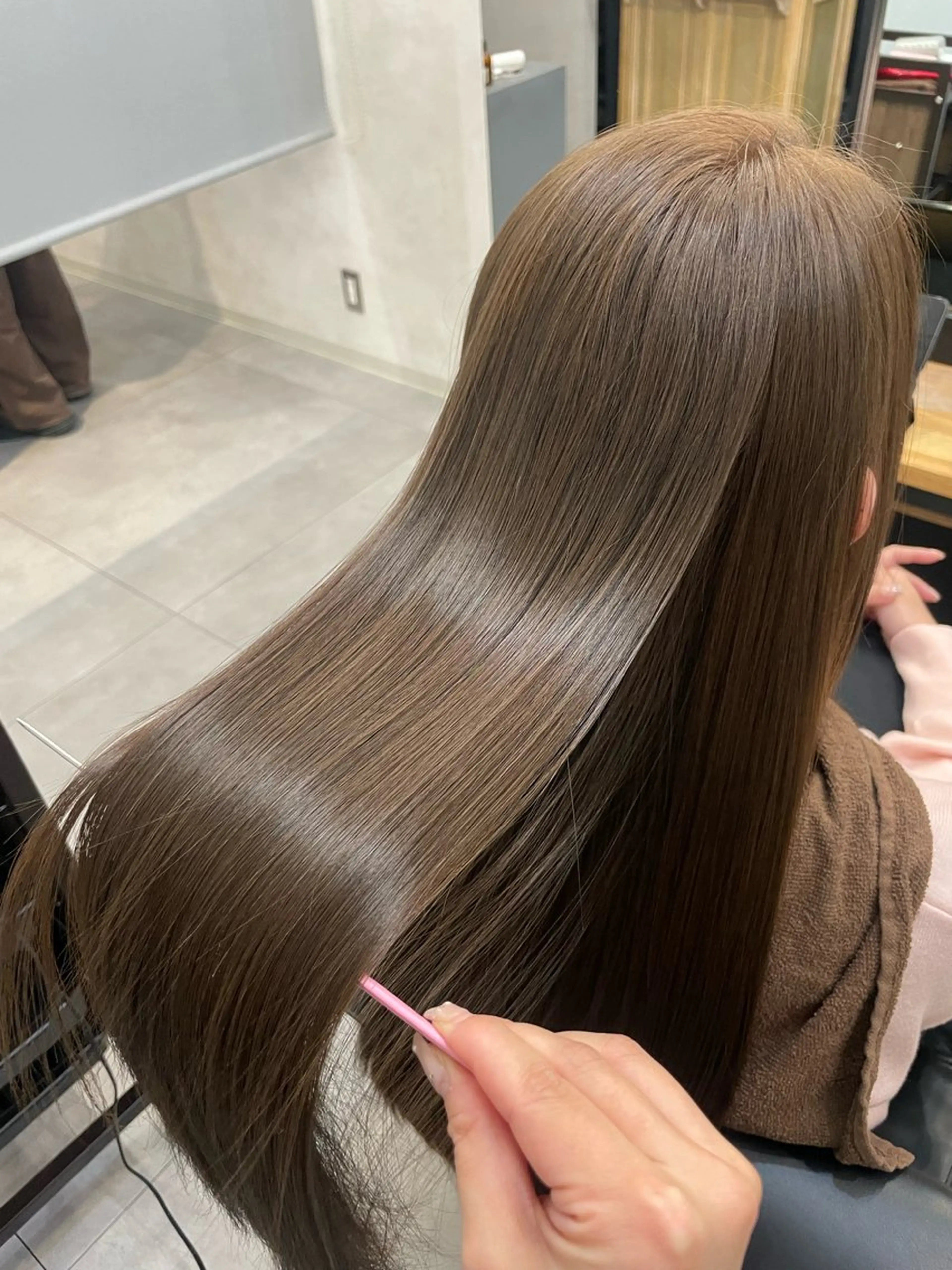 ロング カラー ヘアカラー トリートメント 今村 南穂のヘアスタイル