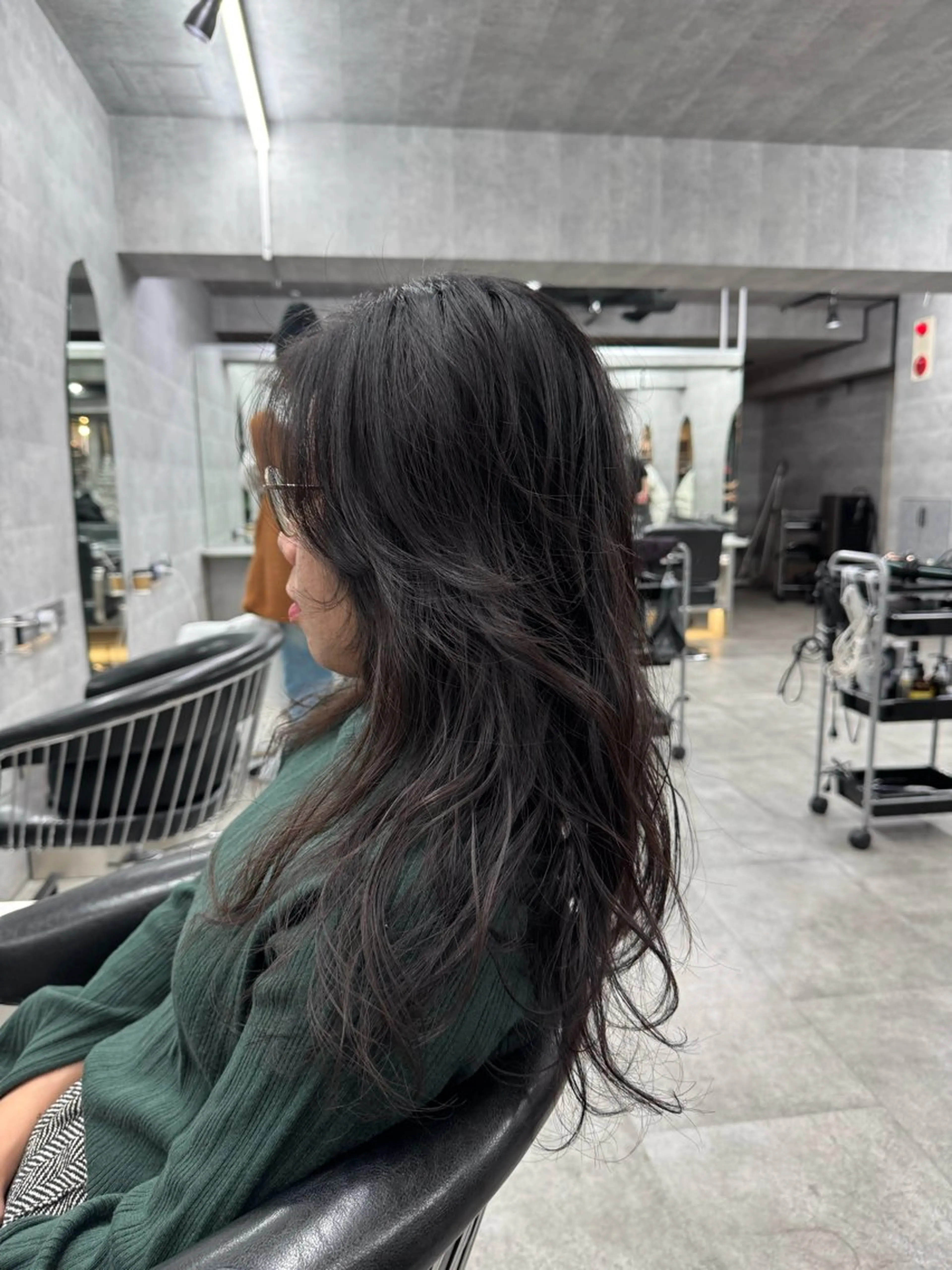 ロング パーマ カット パーマ あなたのお悩み改善" You"💚❤️💛のヘアスタイル