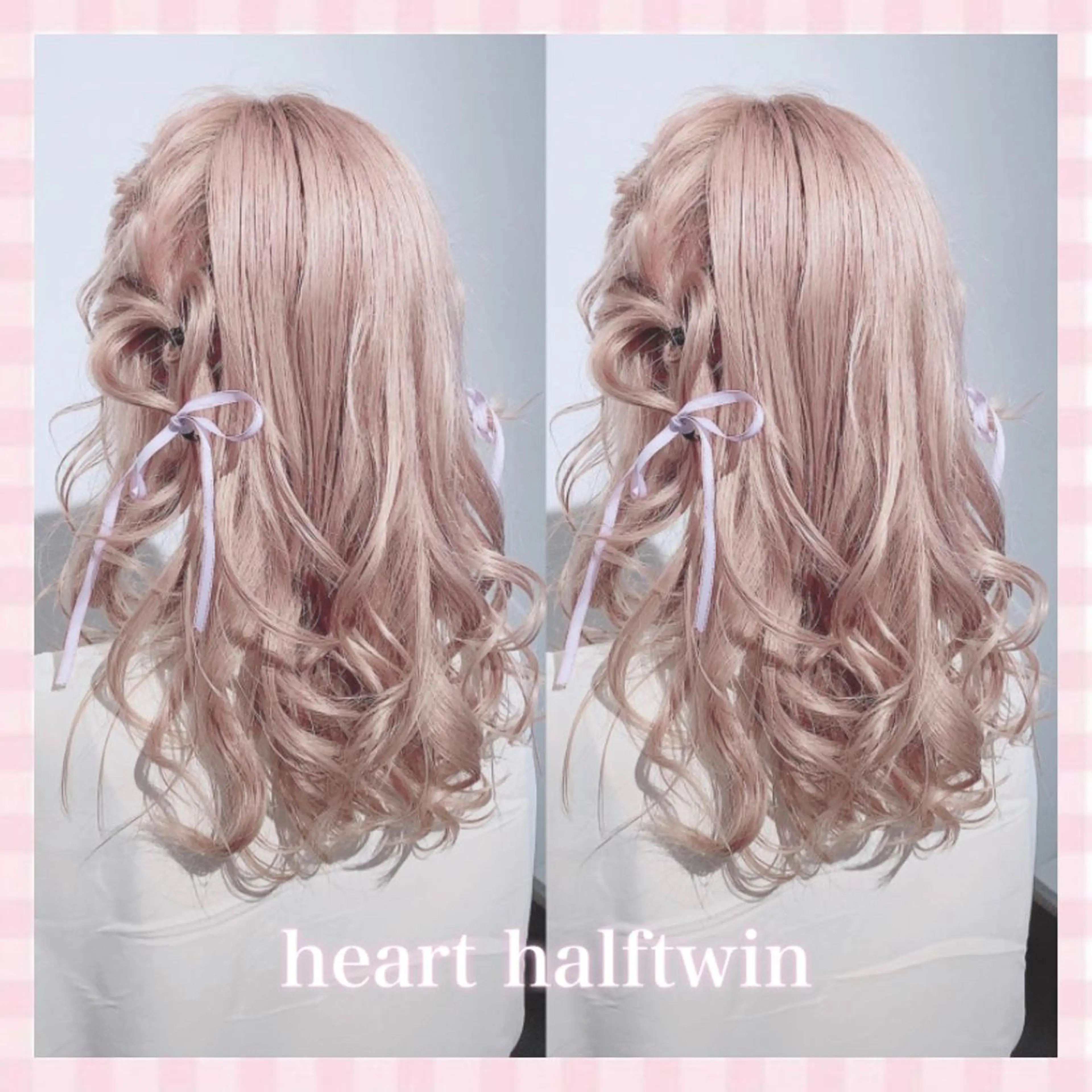 セミロング ヘアアレンジ 💗ガーリーヘア🎀 saki💗のヘアスタイル