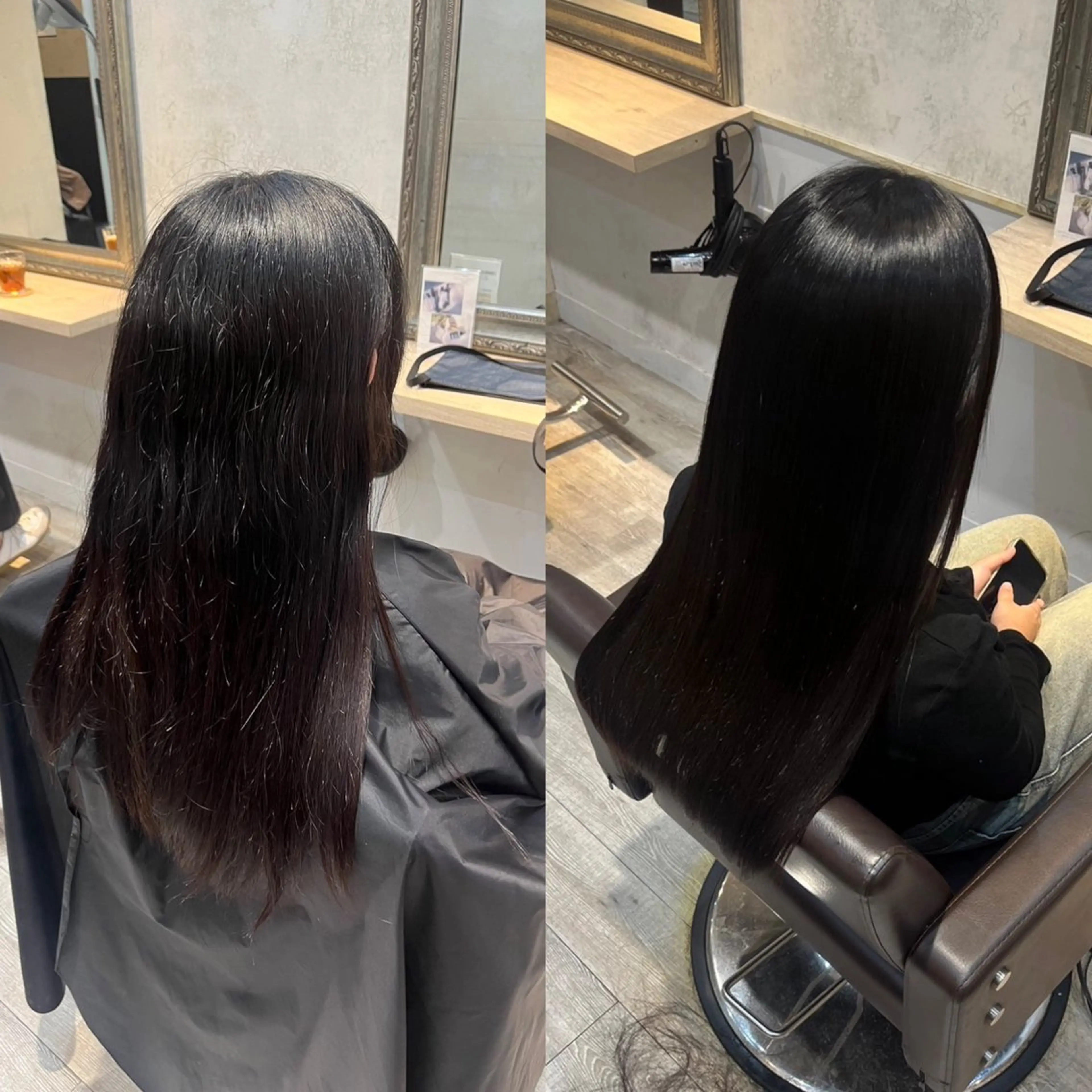 ロング 髪質改善 縮毛矯正 トリートメント 縮毛矯正 momoka ⠀のヘアスタイル