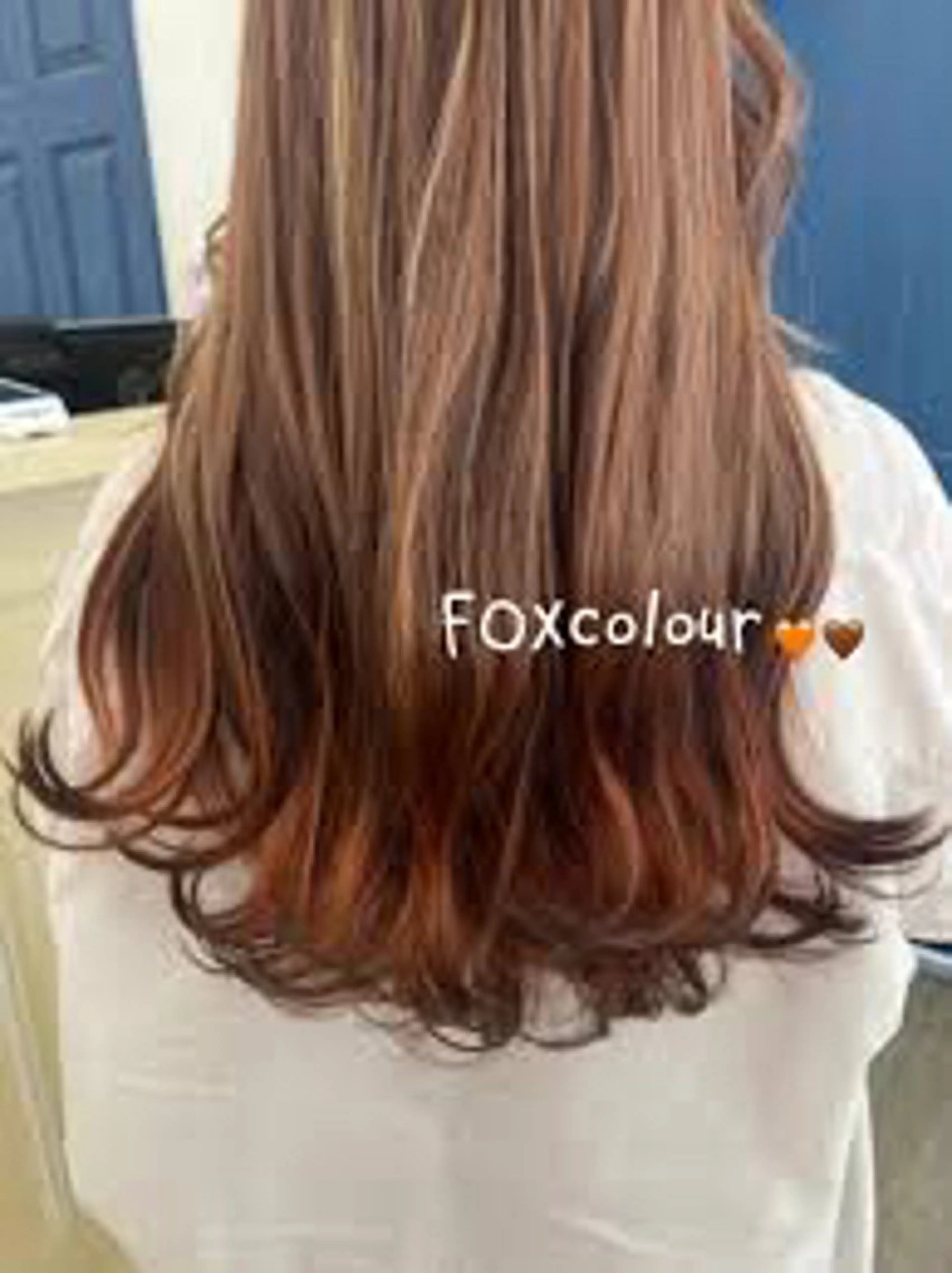 🦊狐カラー（襟足カラー）モデル🧡の写真