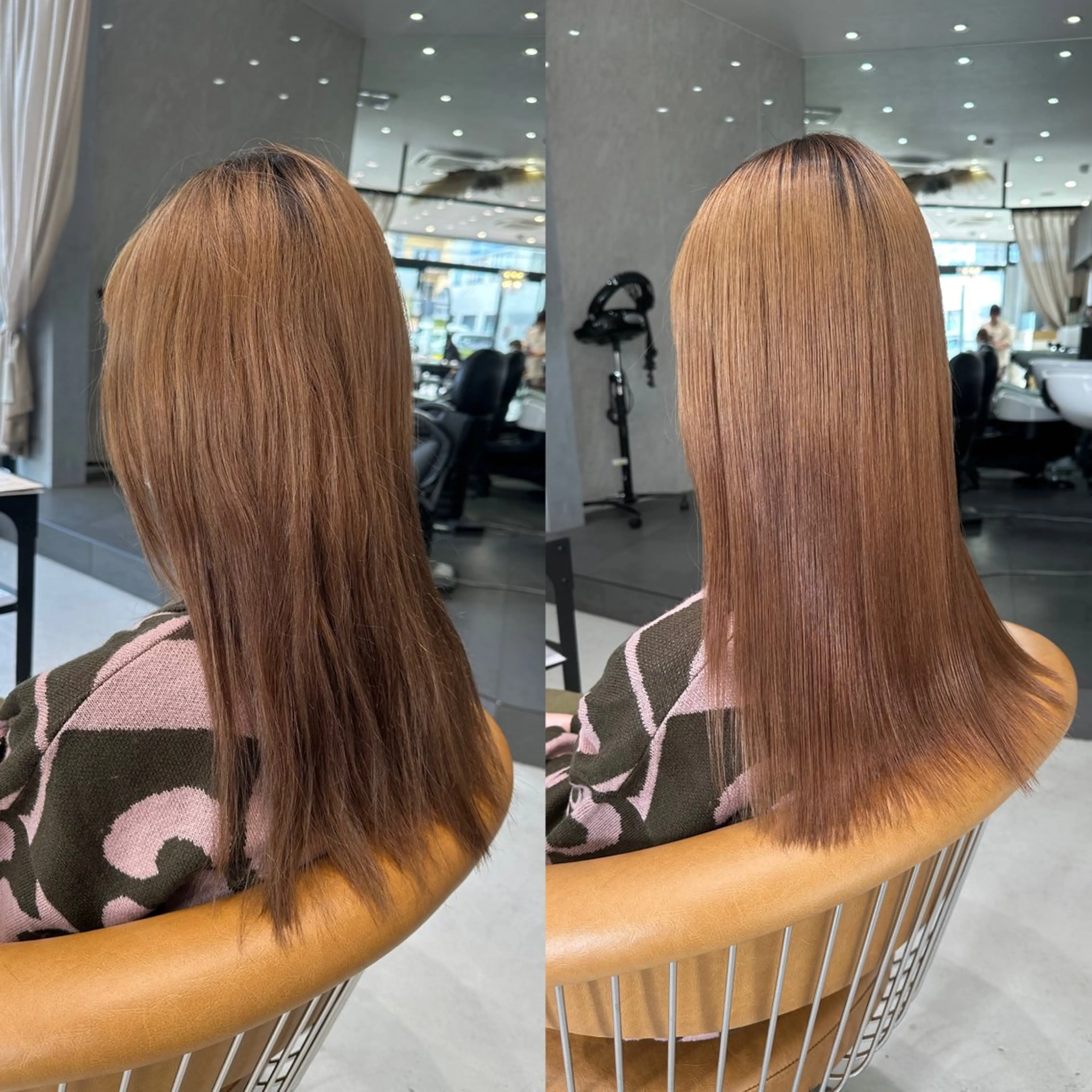 ロング 縮毛矯正 福川 優月のヘアスタイル