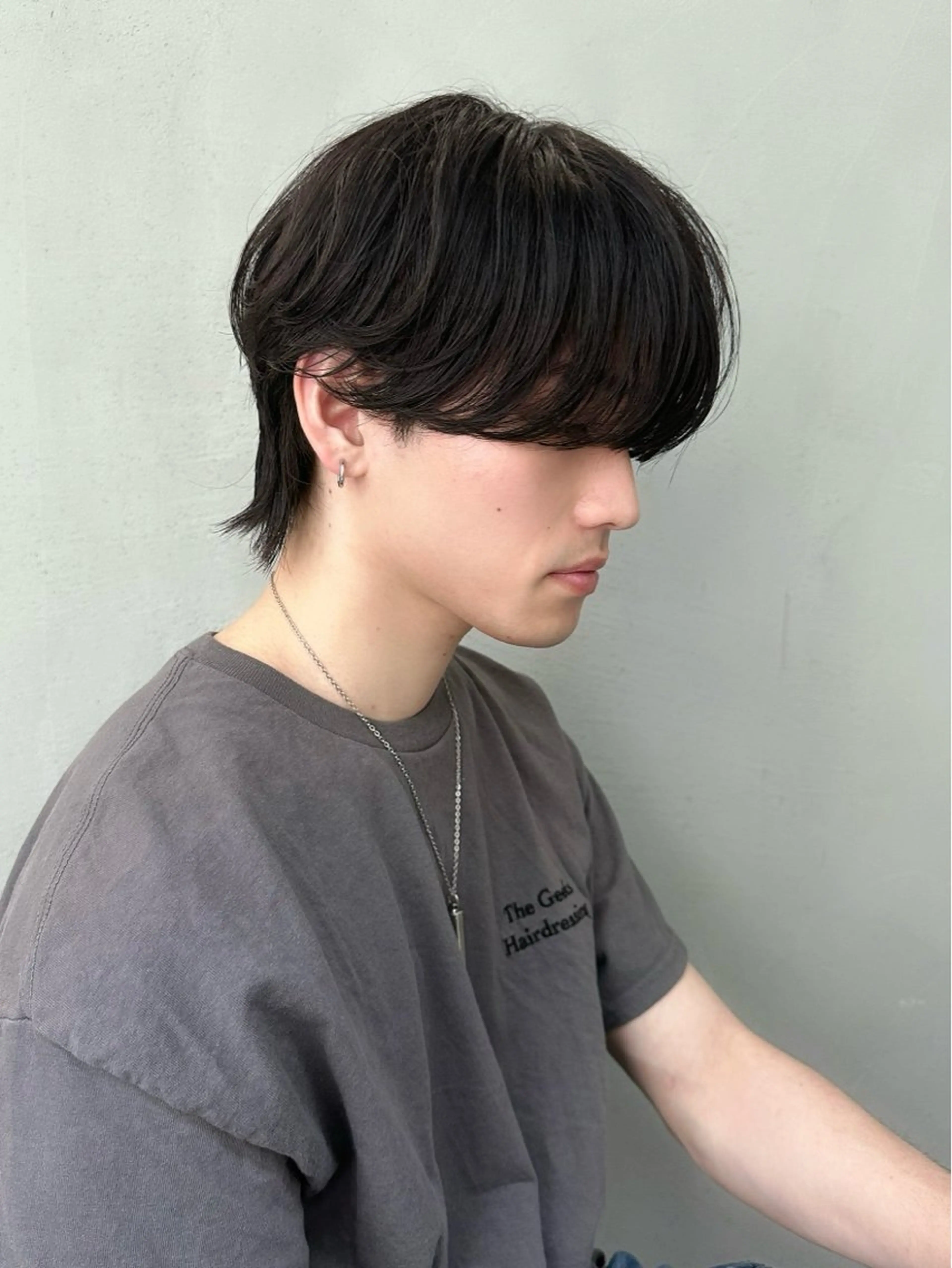 メンズ 切りっぱなしボブ/ 小顔ボブNANAのヘアスタイル