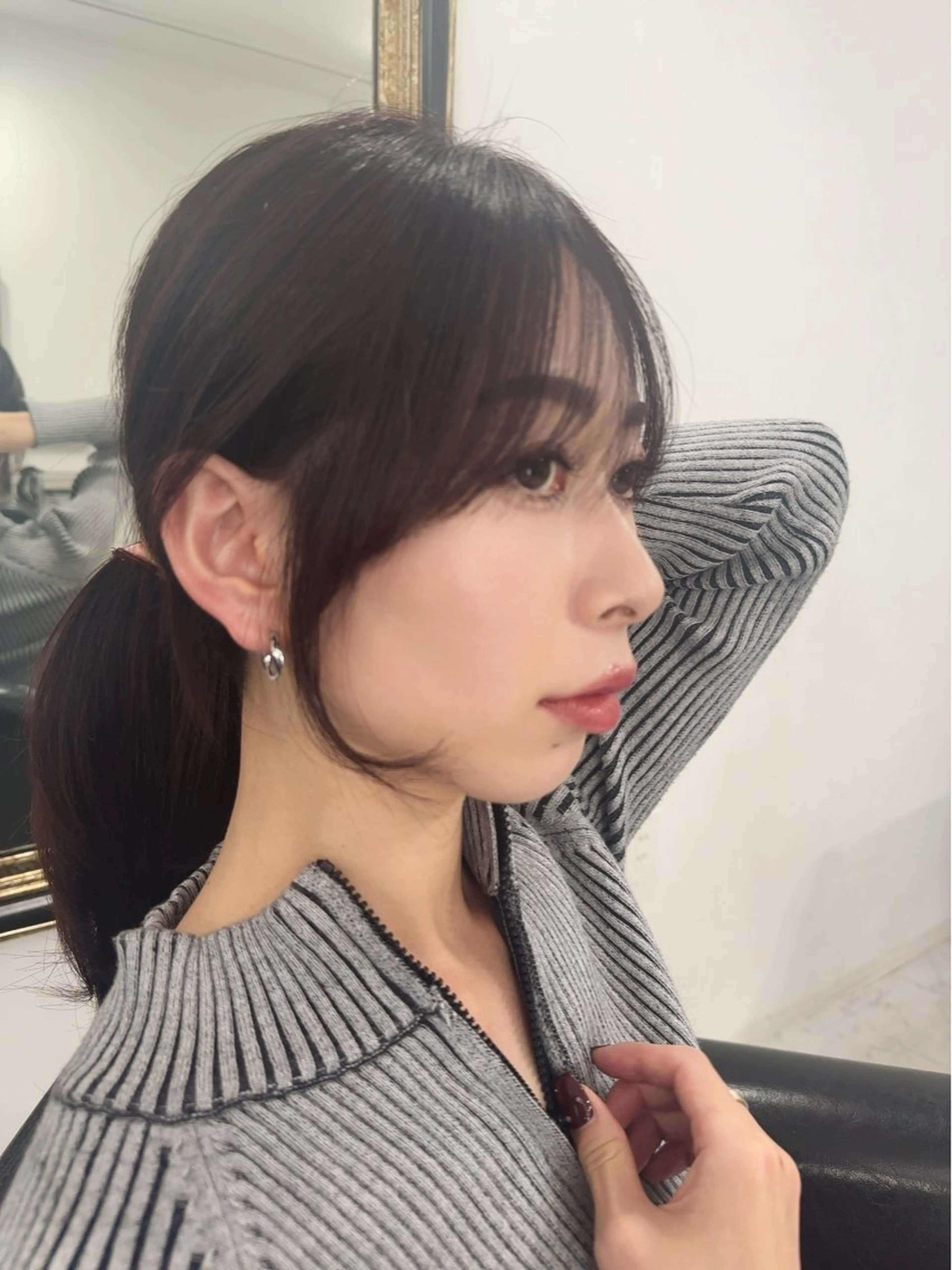 前髪カット【顔まわり】＋カラー＋2stepケアトリートメントの写真