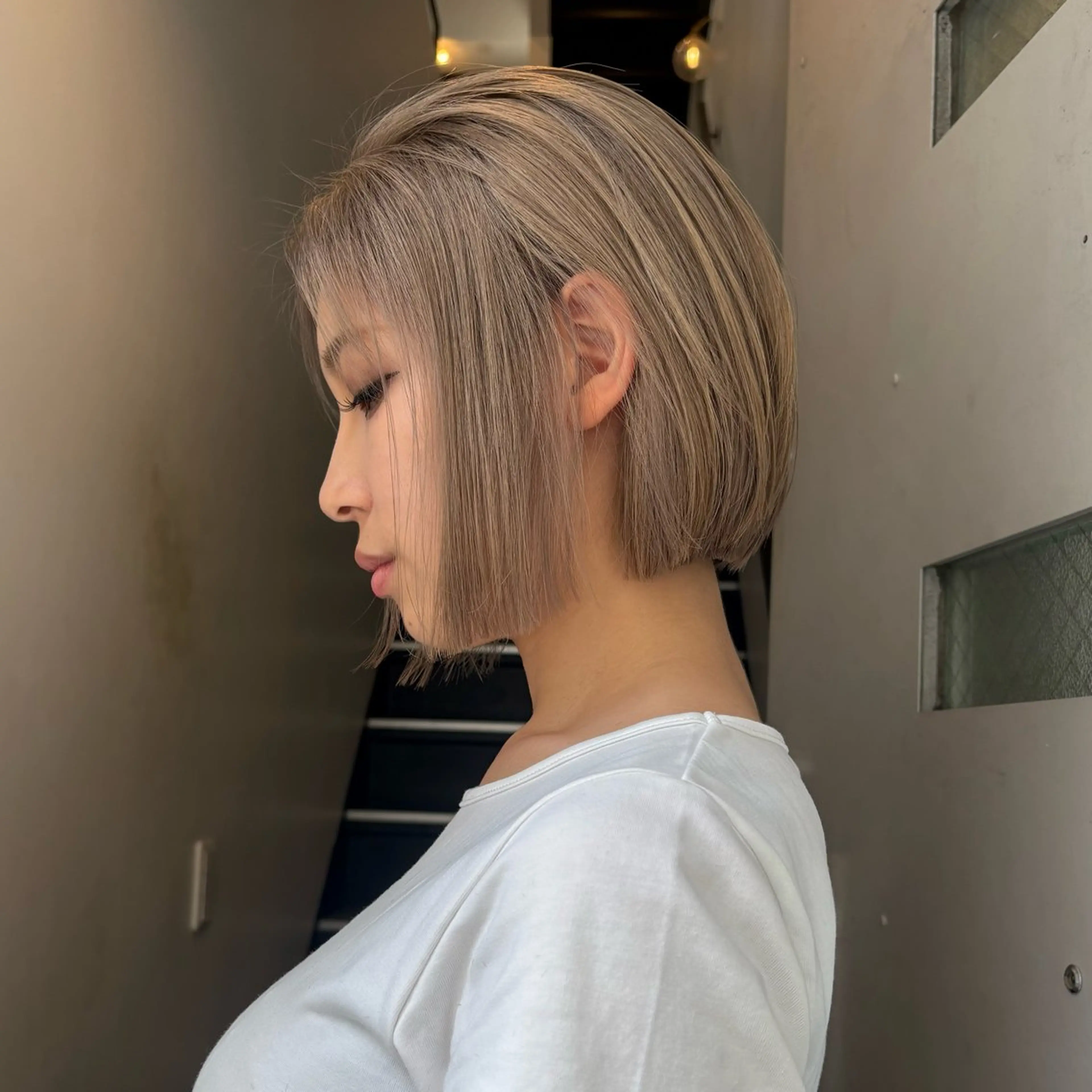 ショート ボブ ヘアカラー みさき/パーマ/ハ イトーン指名No.1のヘアスタイル