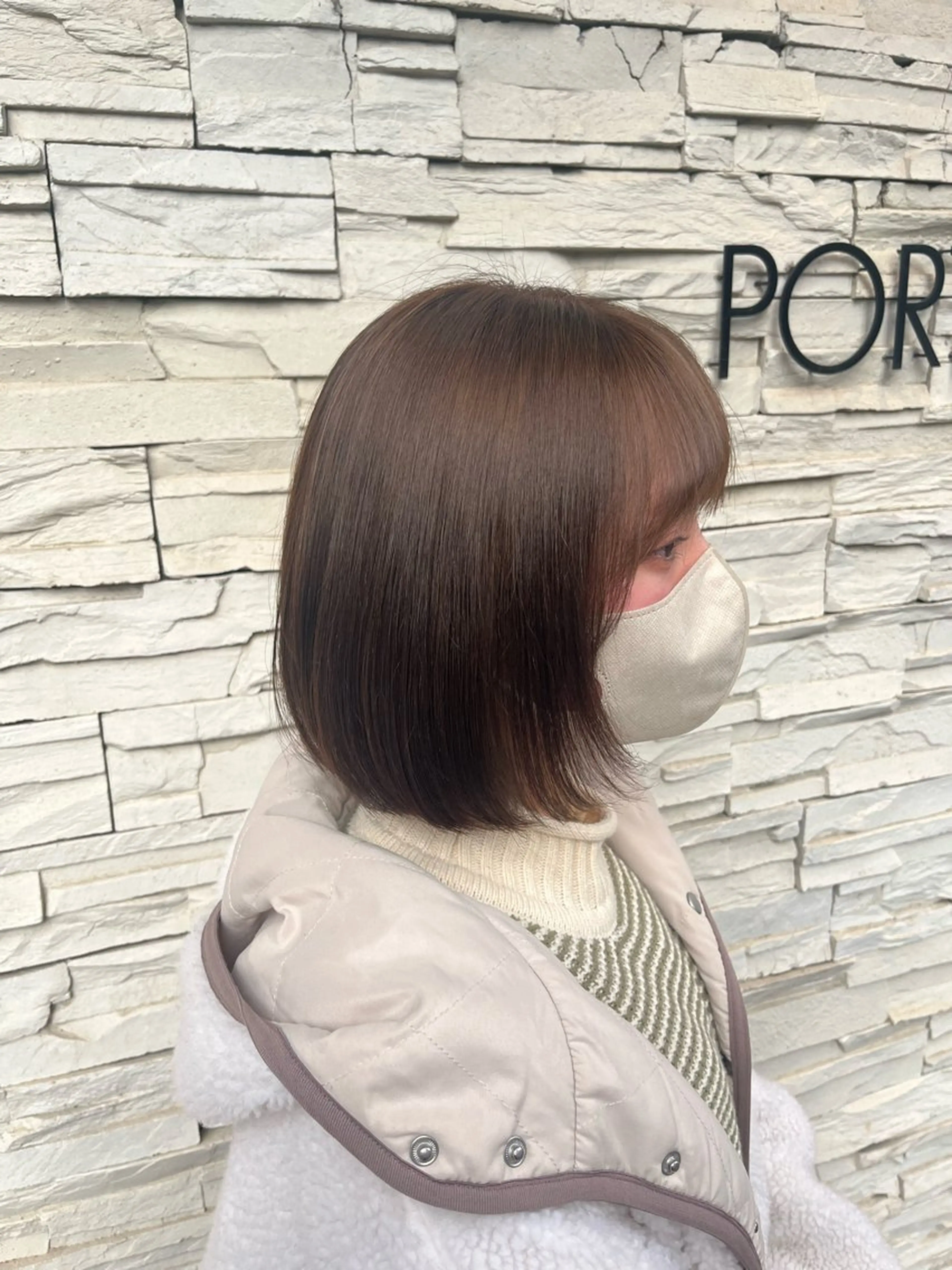 ショート カラー オリーブカラー ヘアカラー たかしま あさひのヘアスタイル