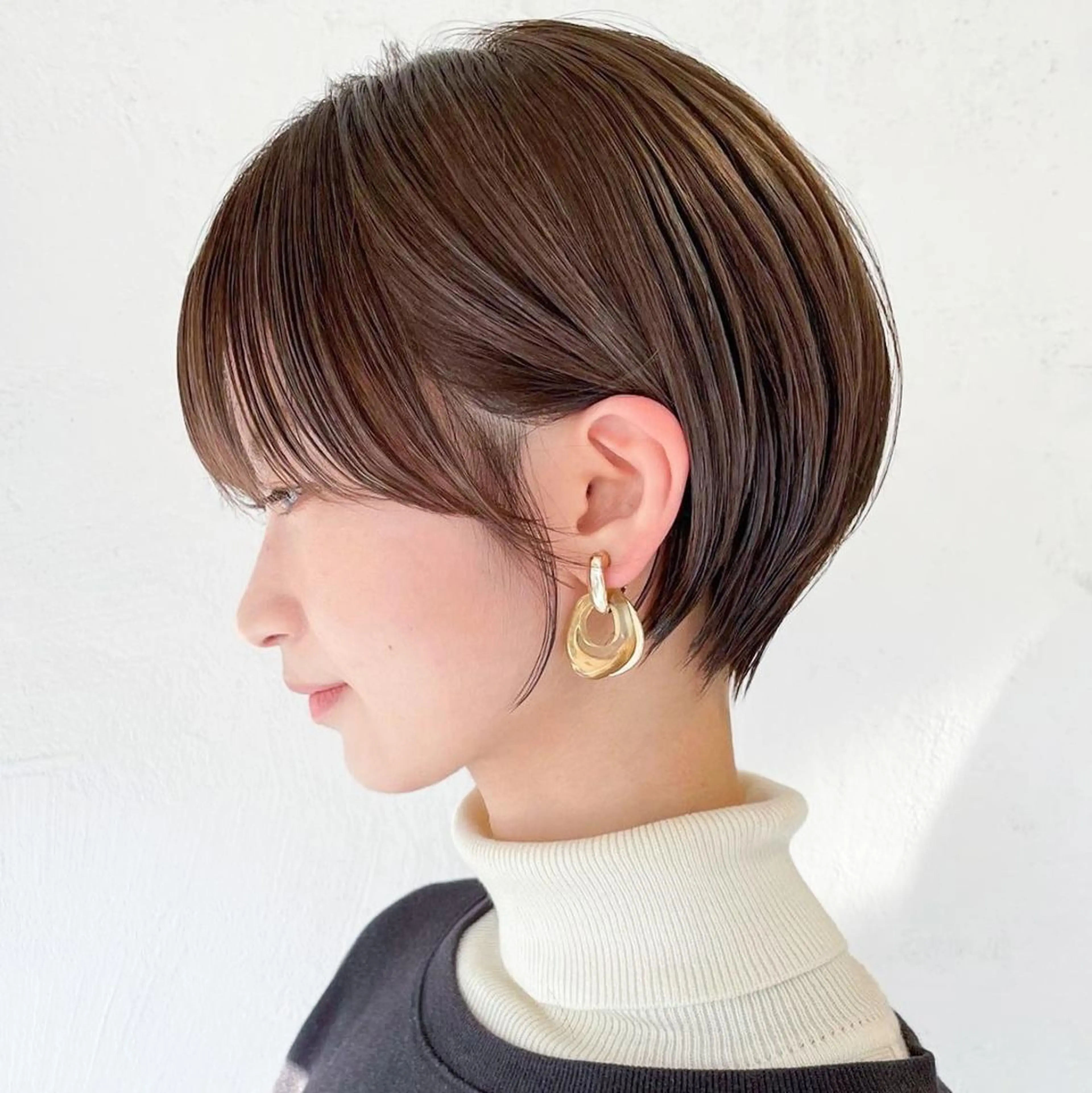 ショート カラー パーマ ヘアアレンジ 丸みショート ショートヘア カット ITbyALBUM 八王子店のヘアスタイル