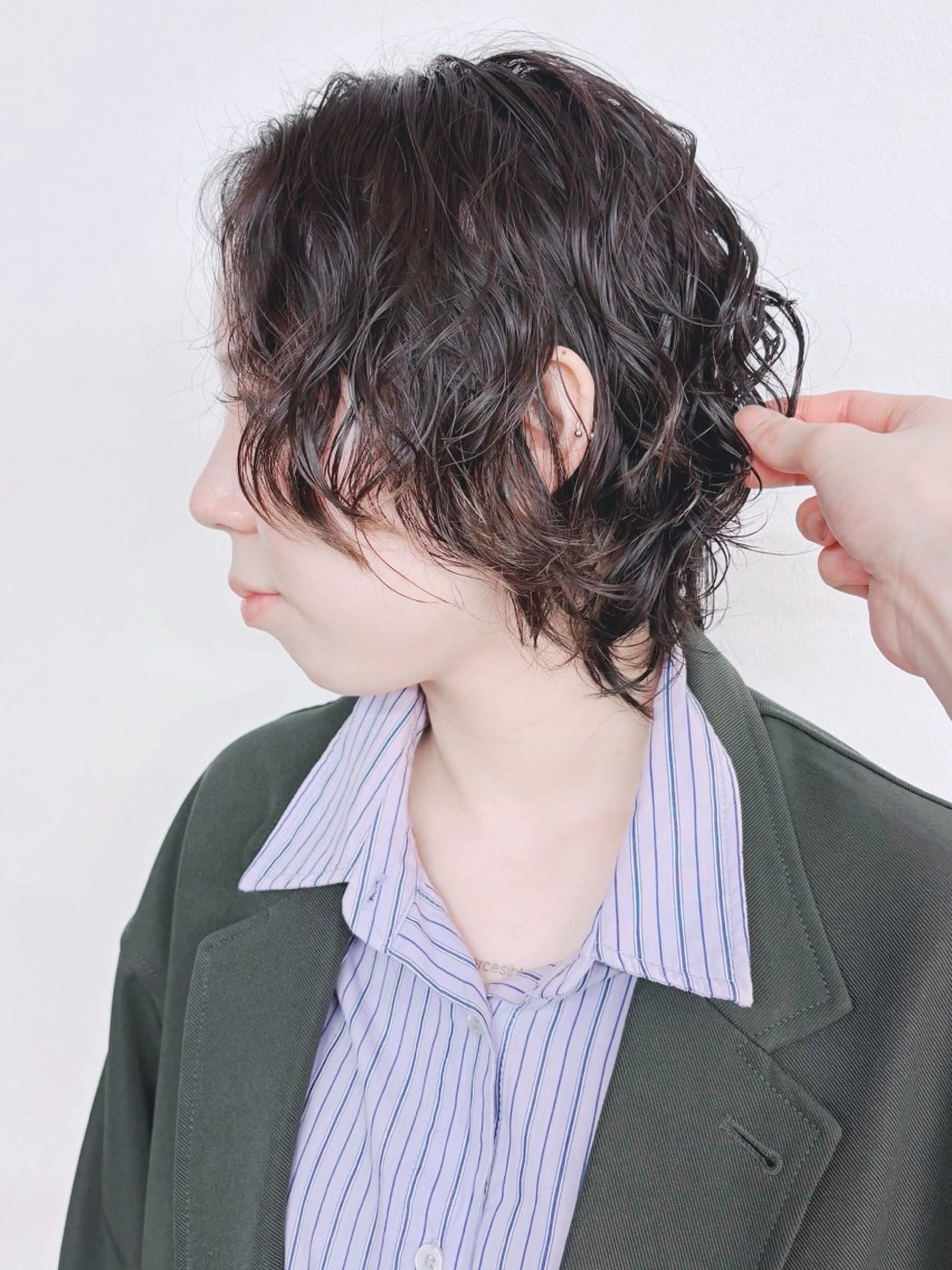 ショート パーマ ウルフ／パーマ 🐺🌀寺門和紗のヘアスタイル