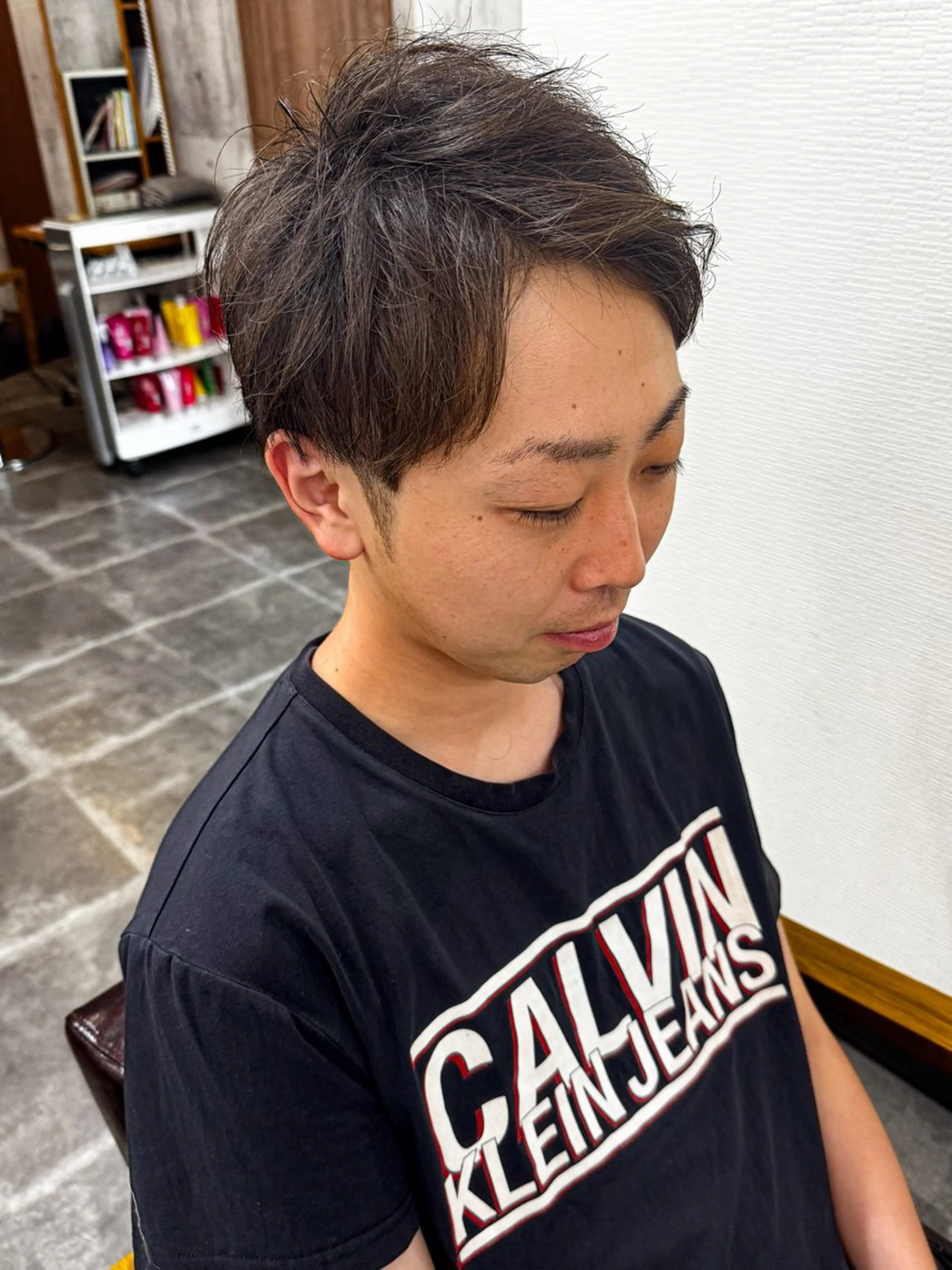 ショート パーマ メンズ カット amule hair ✂️山本　丈則✂️のヘアスタイル