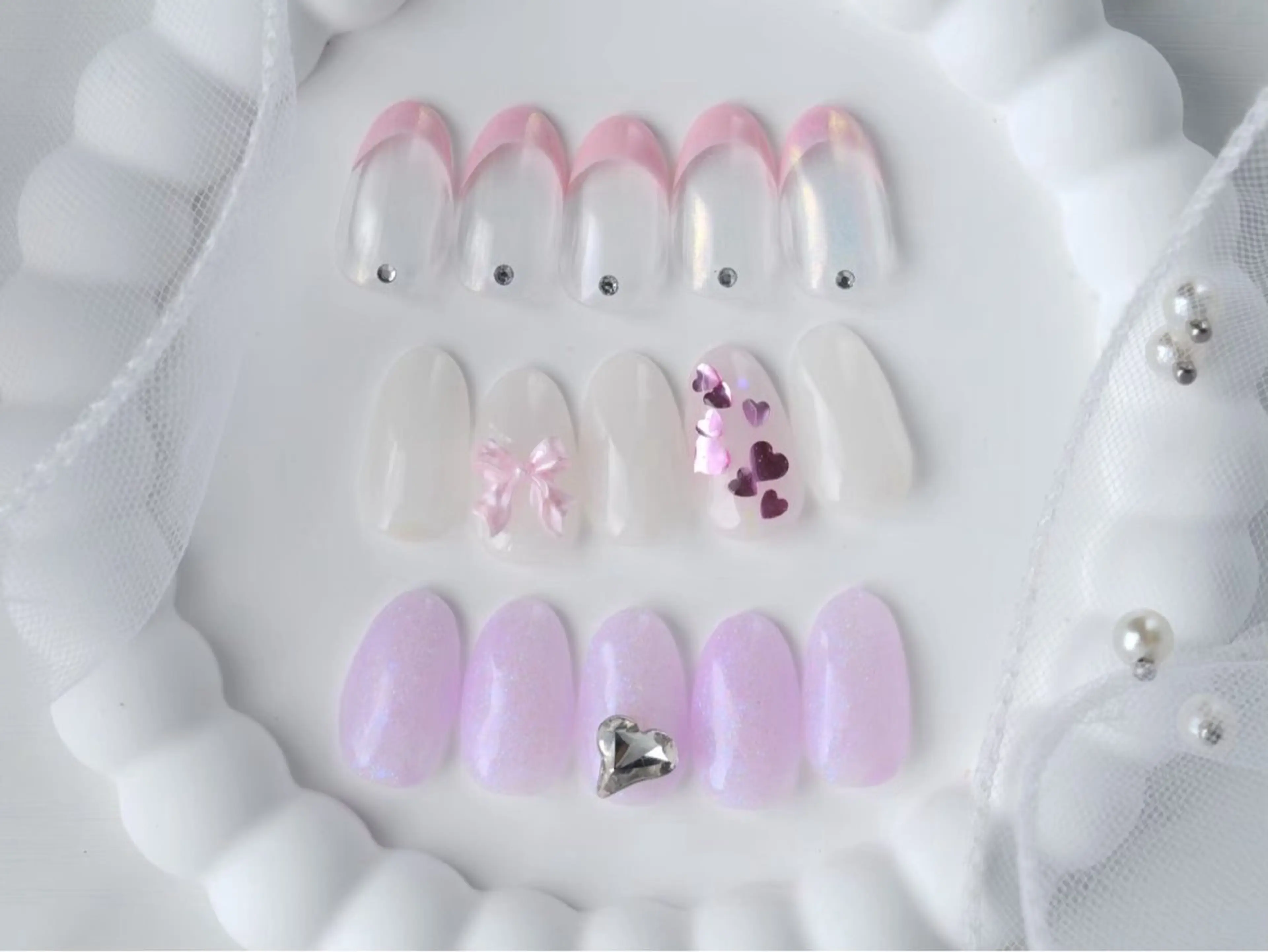 9月限定🏖【練習モデル】🩵オフあり🩵長さ出し💅マグネットorパウダー💅(注意事項を必ずお読みください⚠️)の写真