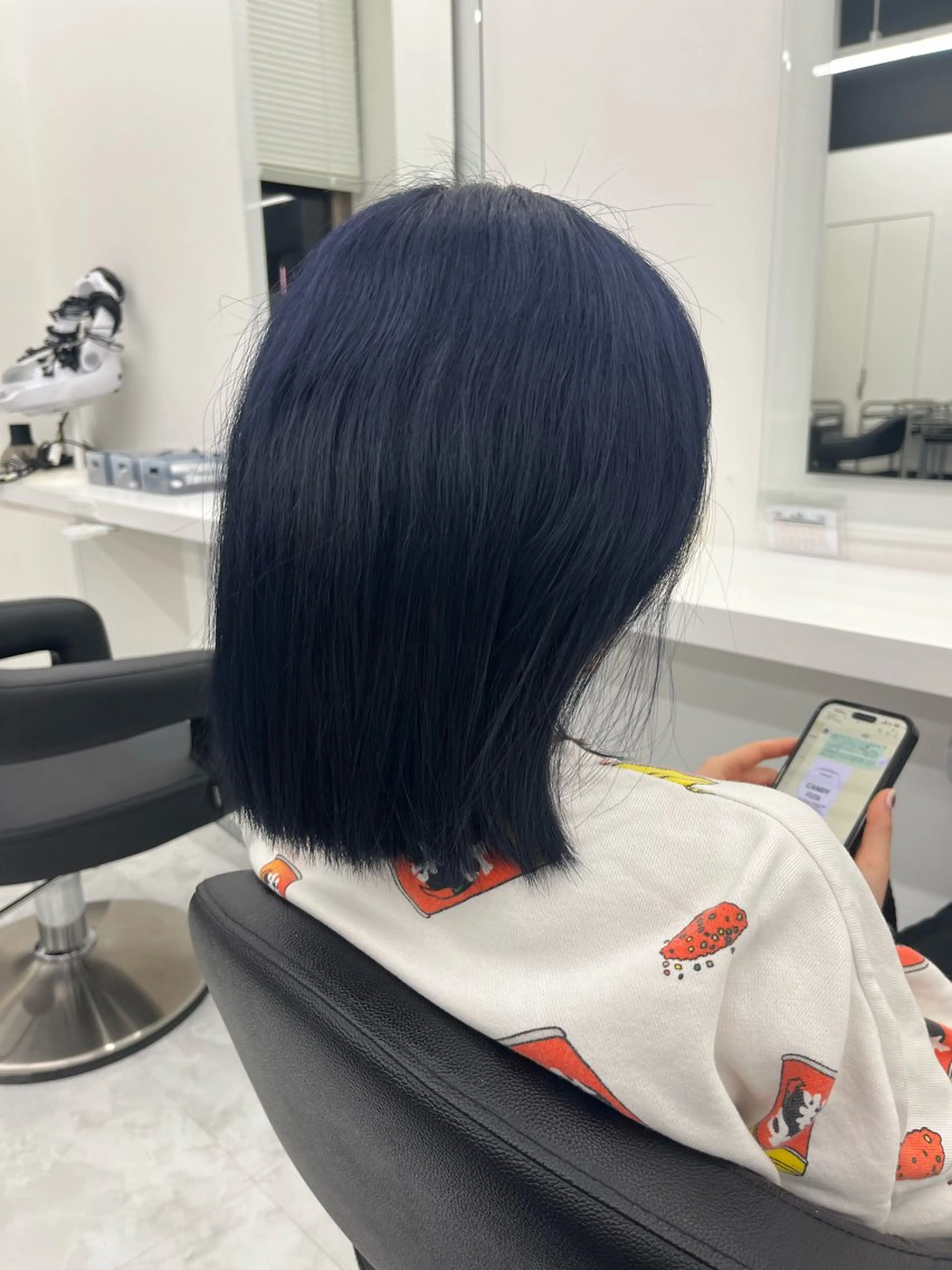 ミディアム カラー ブルーカラー ヘアカラー 💖トレンド夏 カラー💖FUTAのヘアスタイル