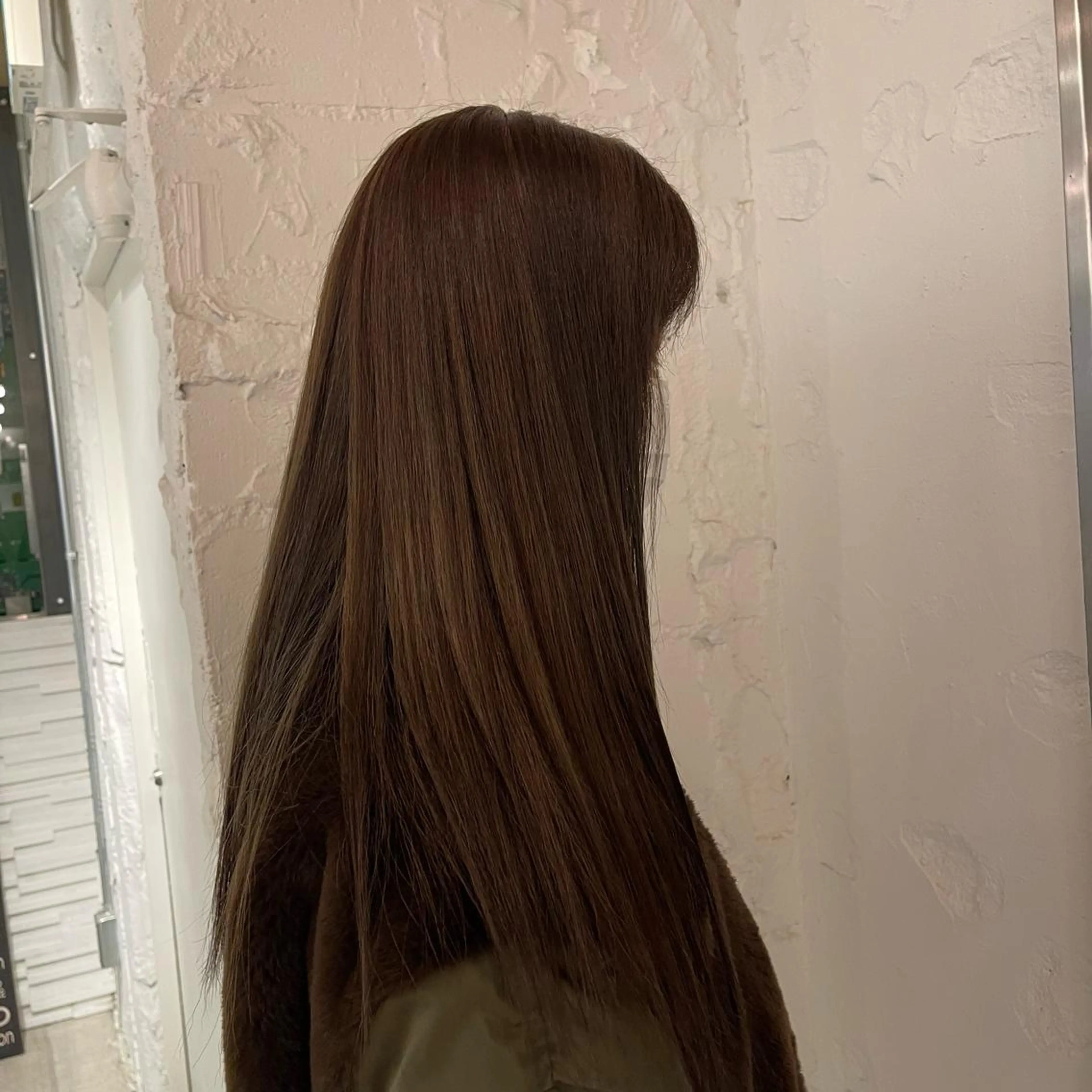 ロング カラー ダークグレー ダークグレージュ グレージュ lunty miichiのヘアスタイル