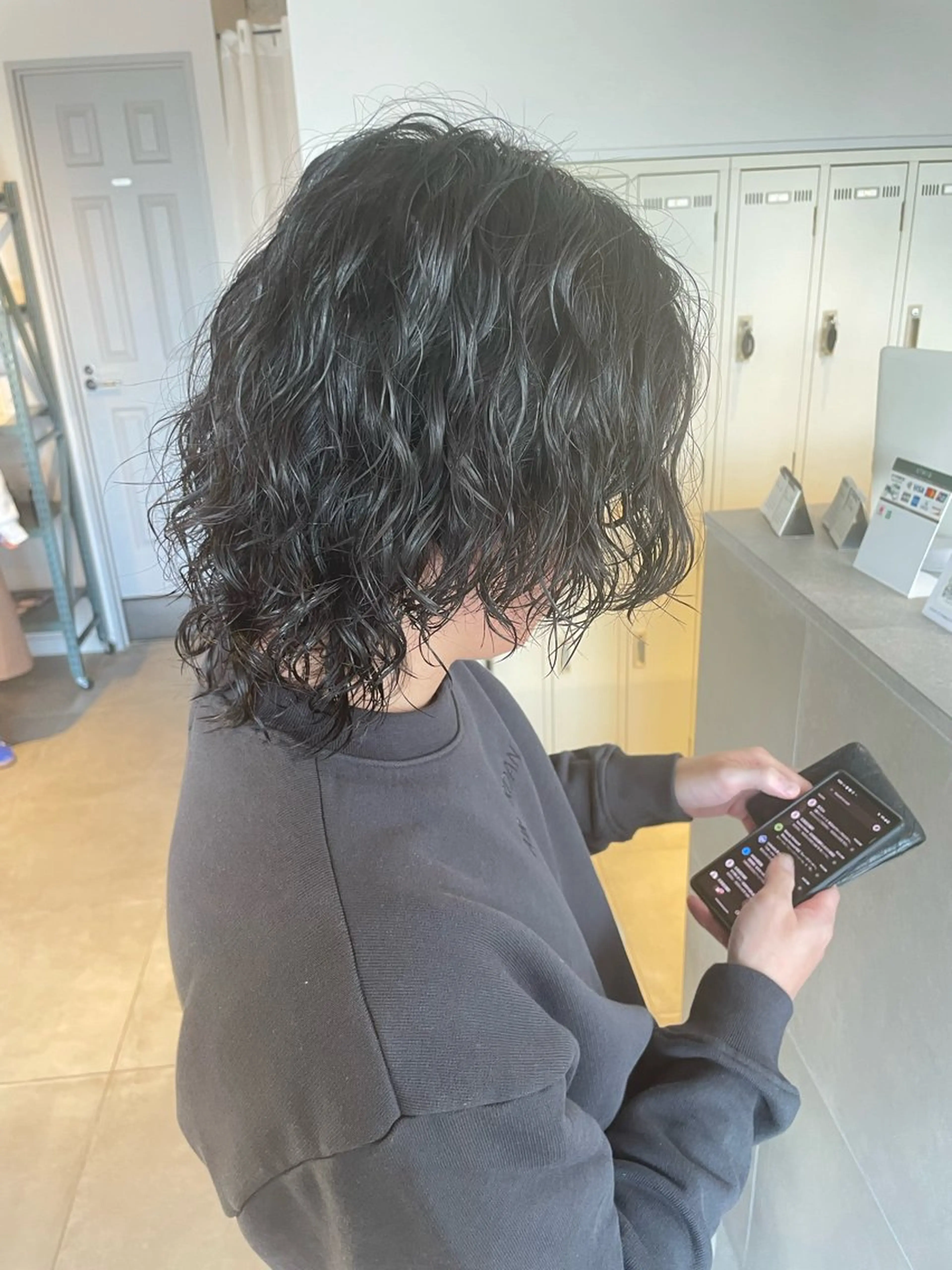 セミロング パーマ メンズ カット パーマ 辻堂メンズ特化 メンズパーマ鈴木優哉のヘアスタイル