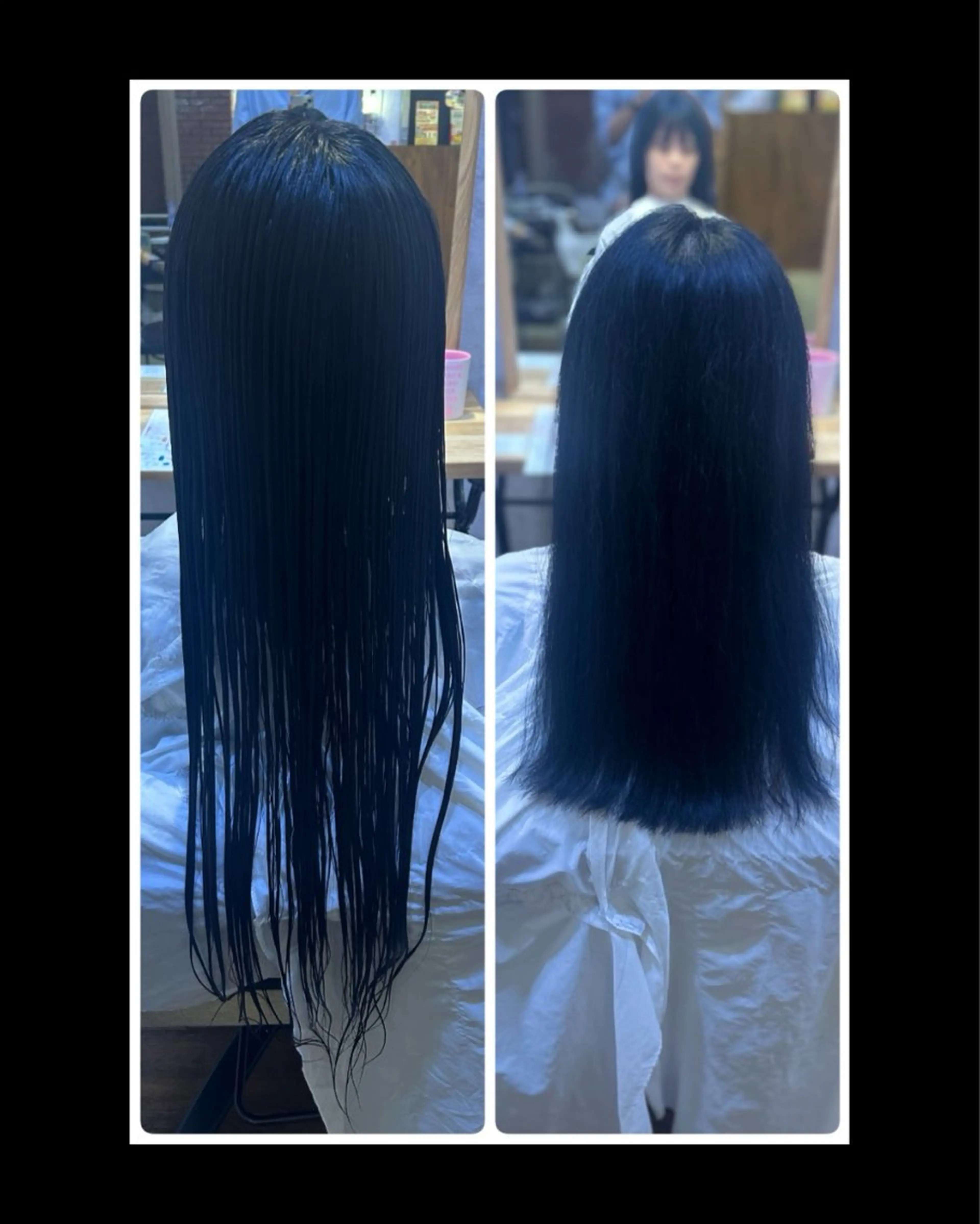 ロング 尾崎 恭子のヘアスタイル