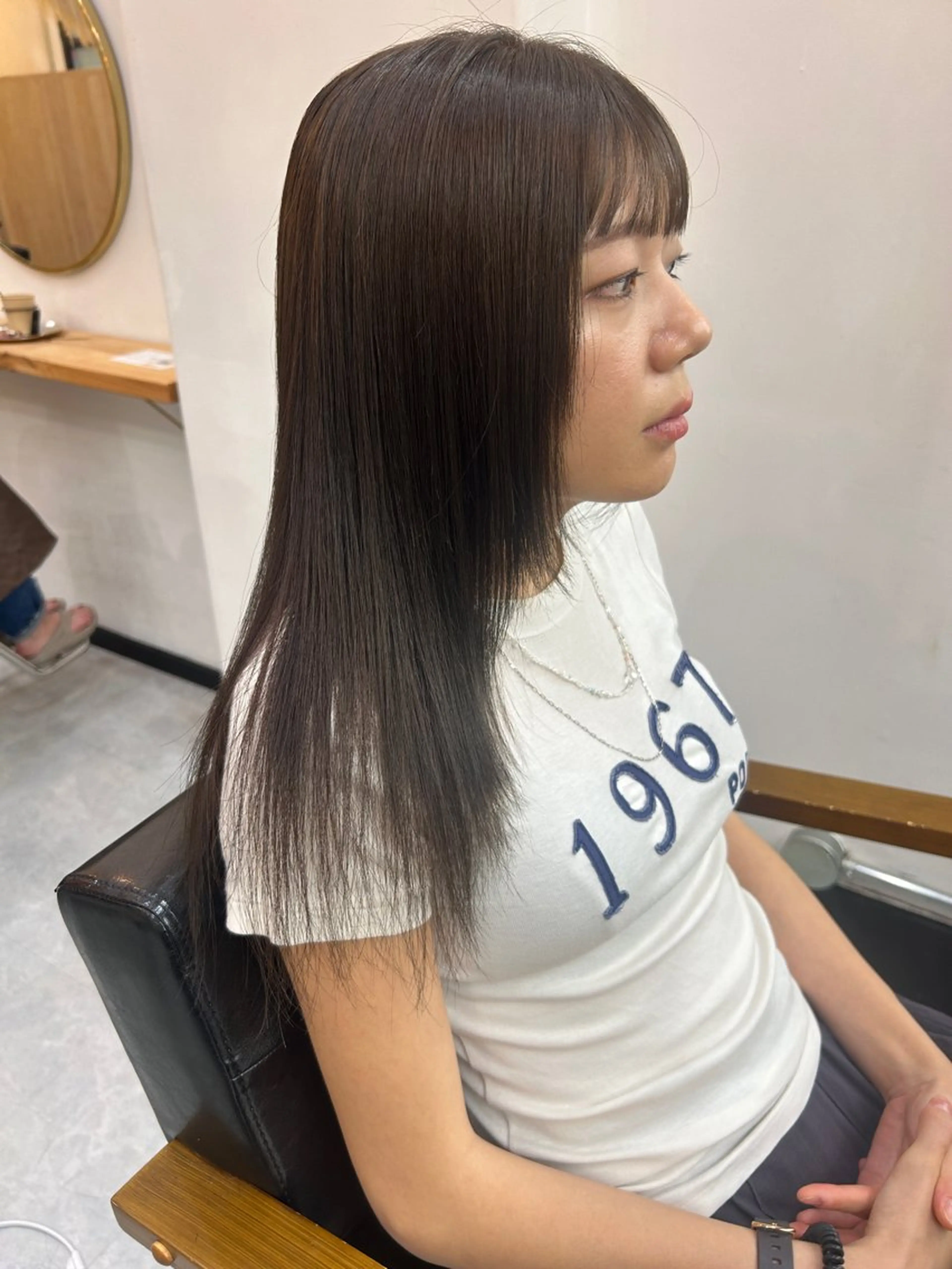 ロング カラー ヘアカラー トリートメント CARICIA 白木 由里加のヘアスタイル