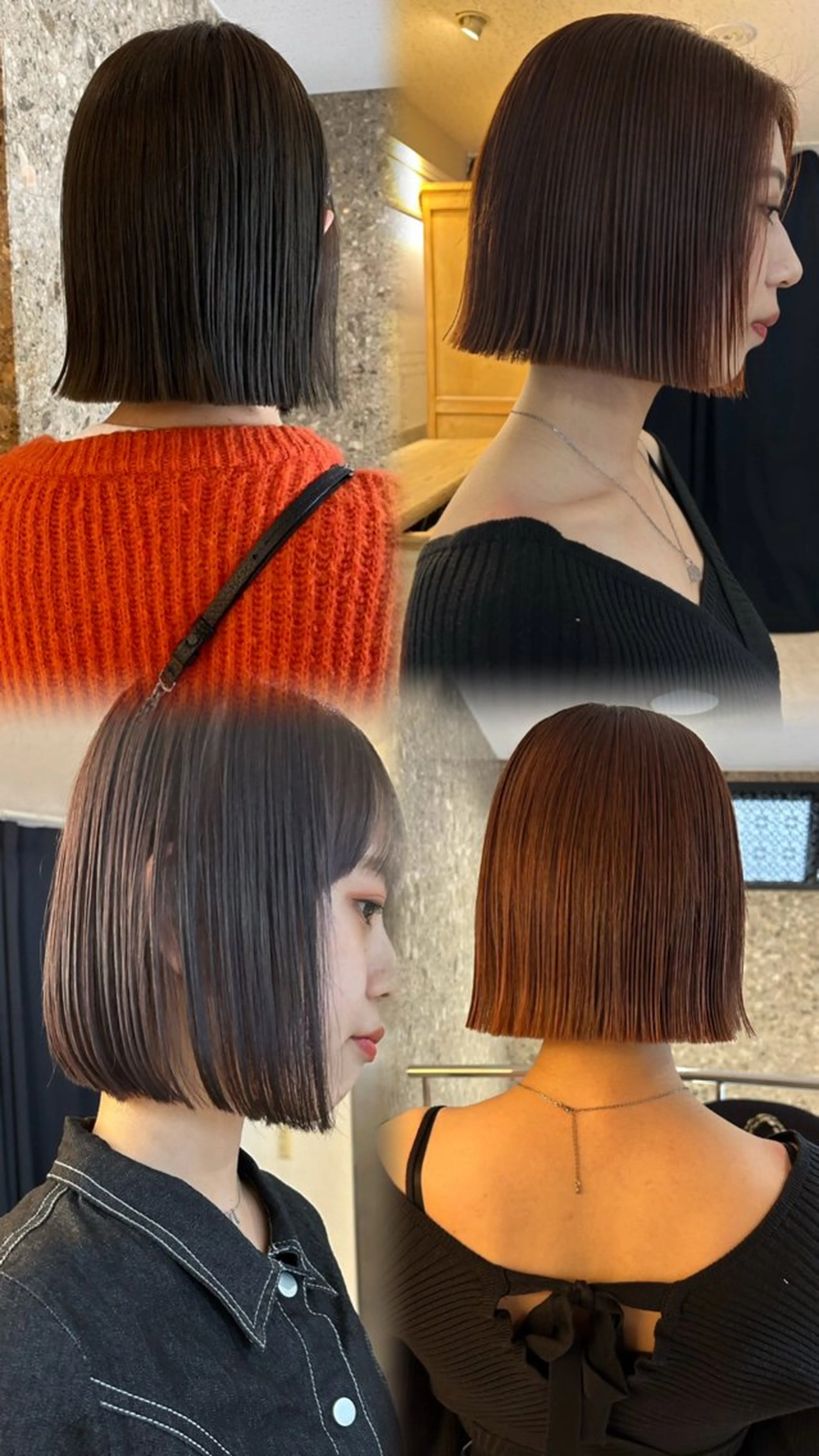 ショート カット pia/リサコ ボブ/縮毛のヘアスタイル