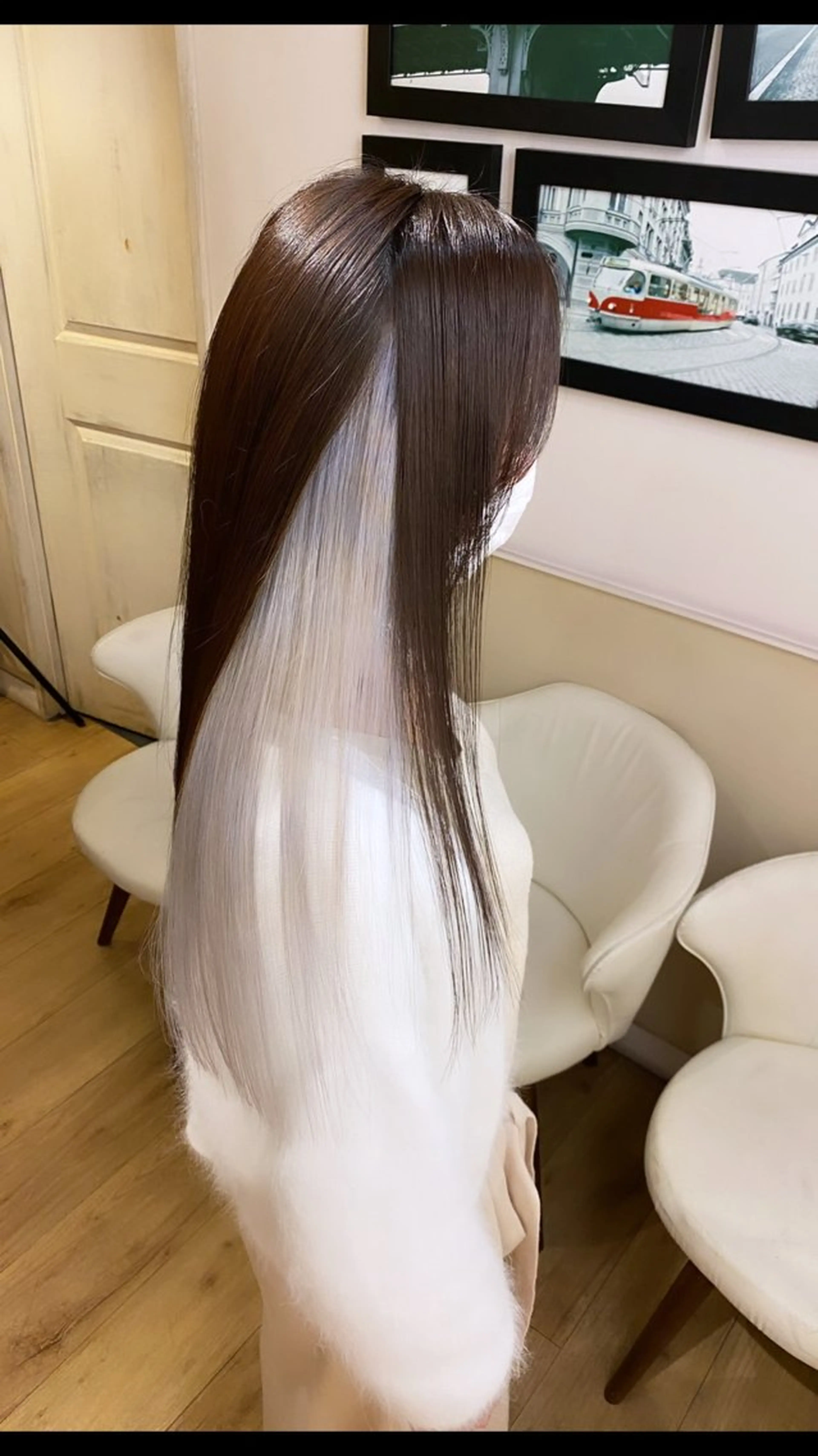 セミロング カラー バレイヤージュ ハイライトカラー ハイライト レイヤーカット 当日予約可能です！ 宜しくお願いします！のヘアスタイル