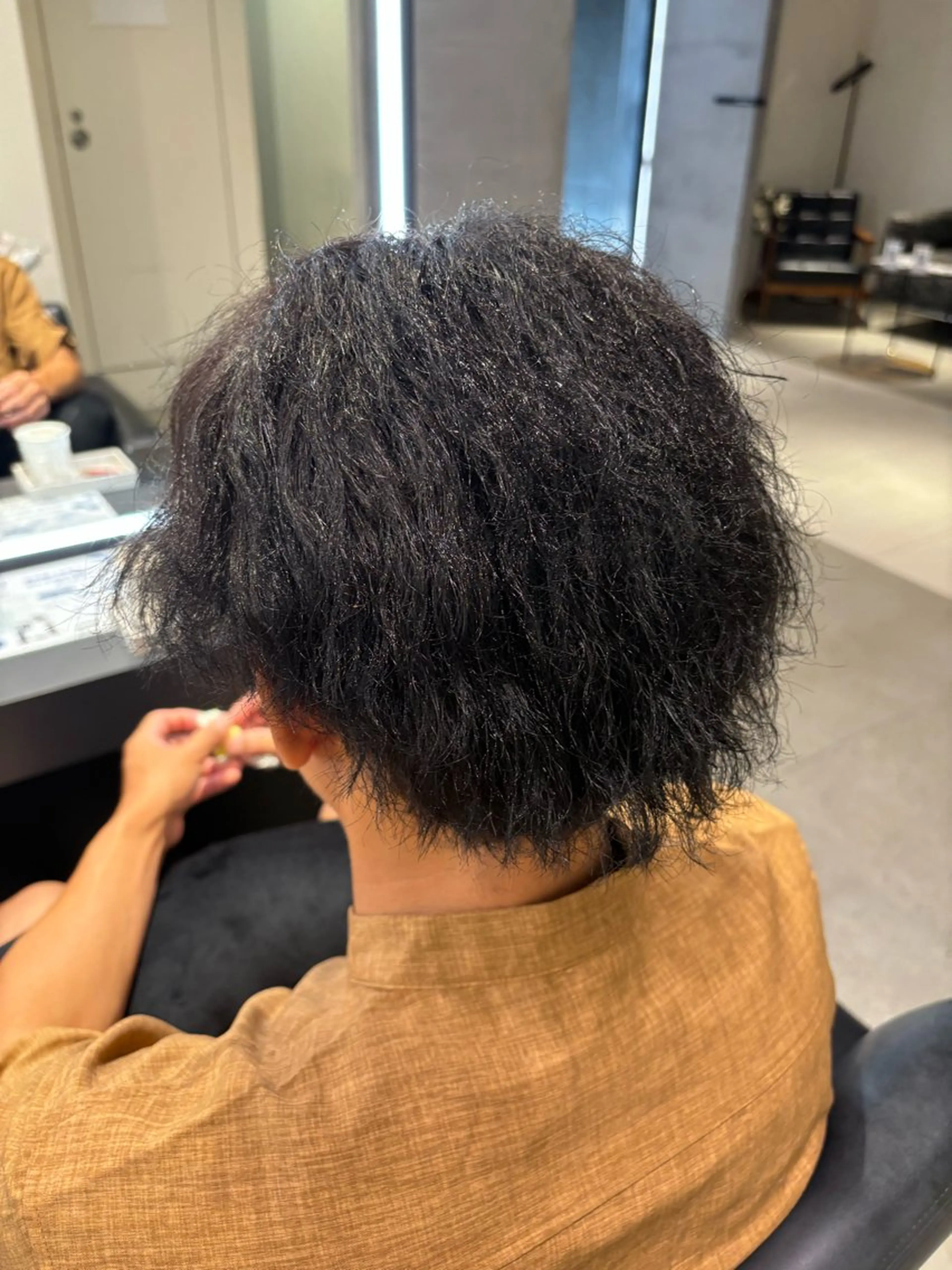 メンズ KAREN（ému） 伏見/パーマモデルのヘアスタイル