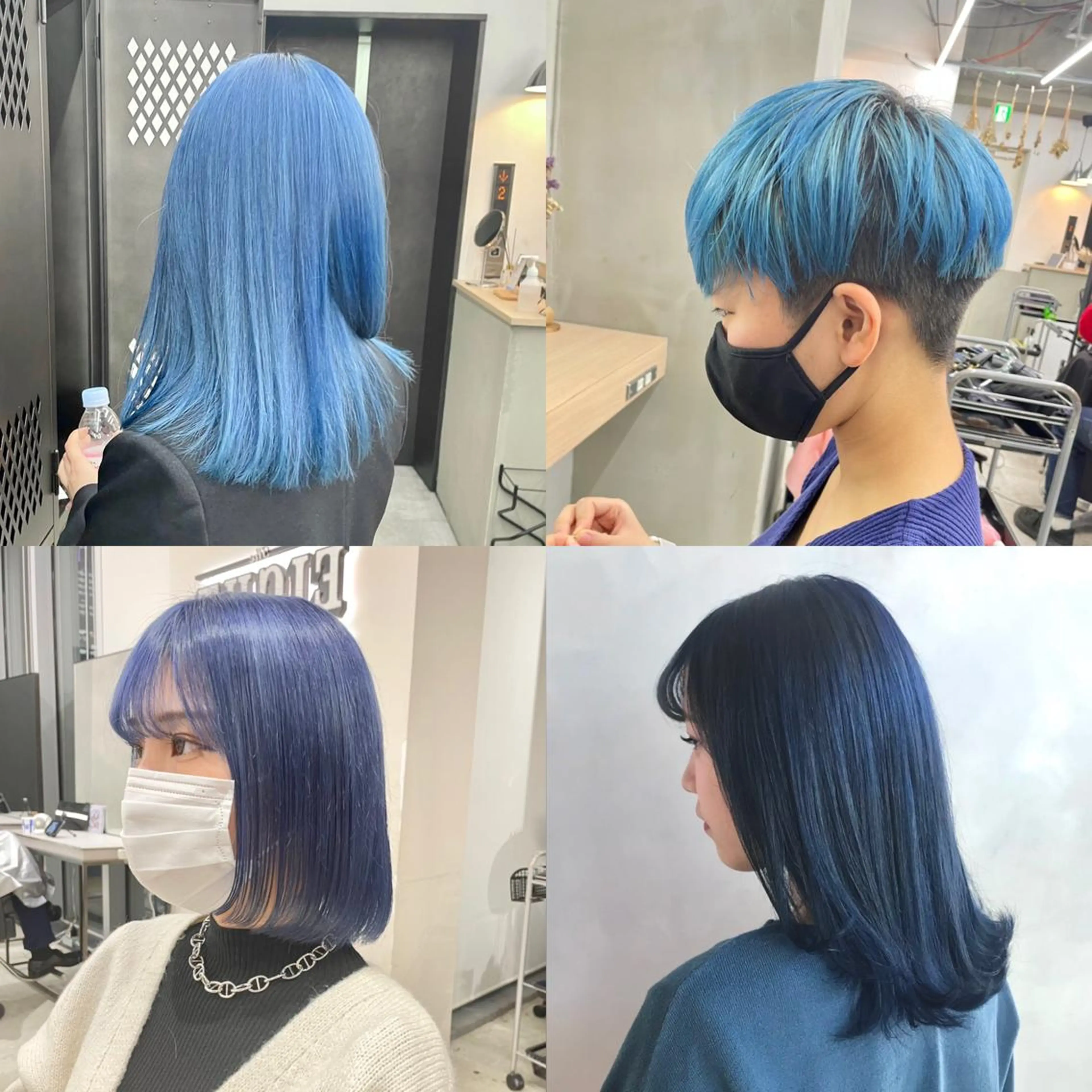 ミディアム カラー ボブ・ウルフカット TAIGAのヘアスタイル