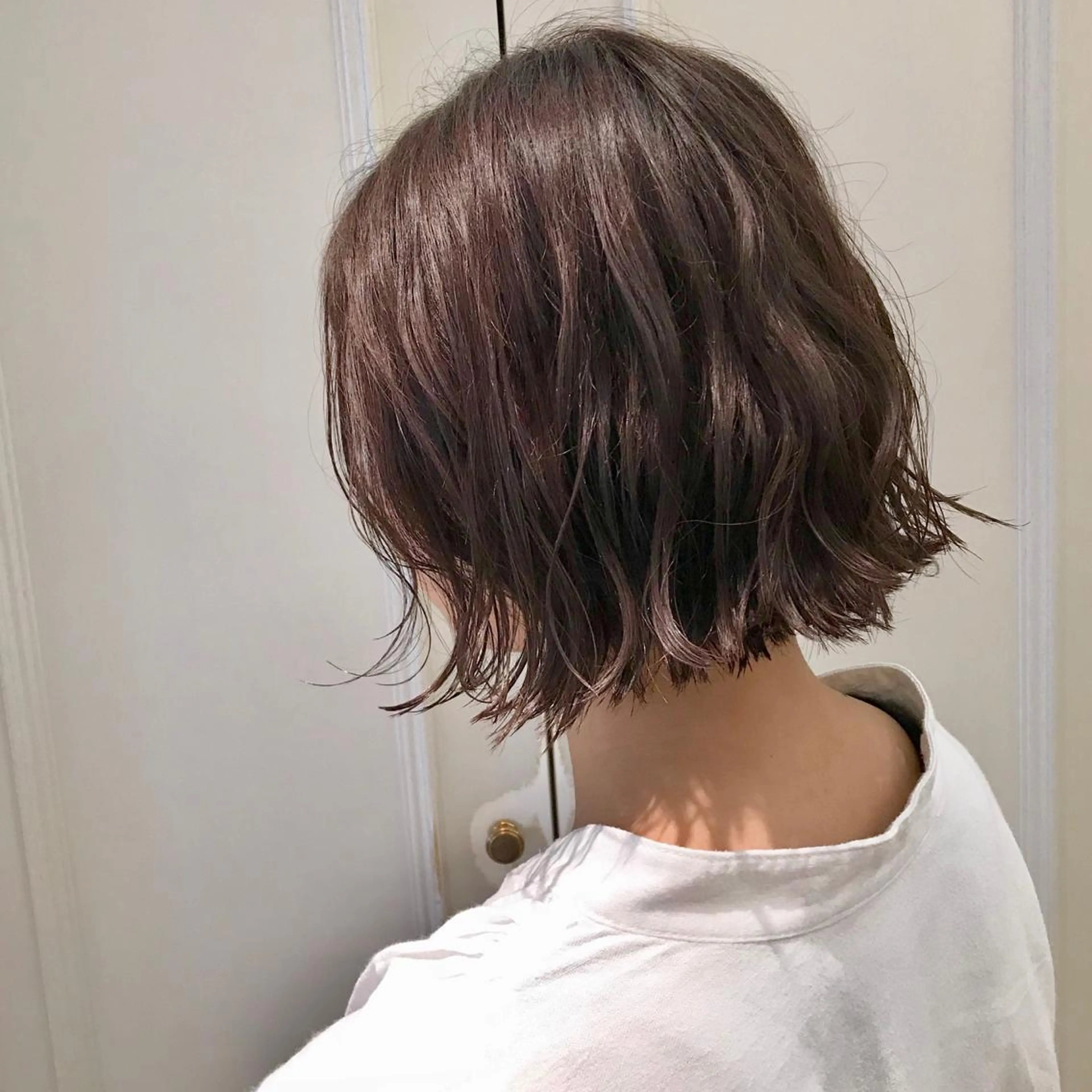 ミディアム パーマ ミディアムパーマ ボブ デジタルパーマ 大久保 愛のヘアスタイル