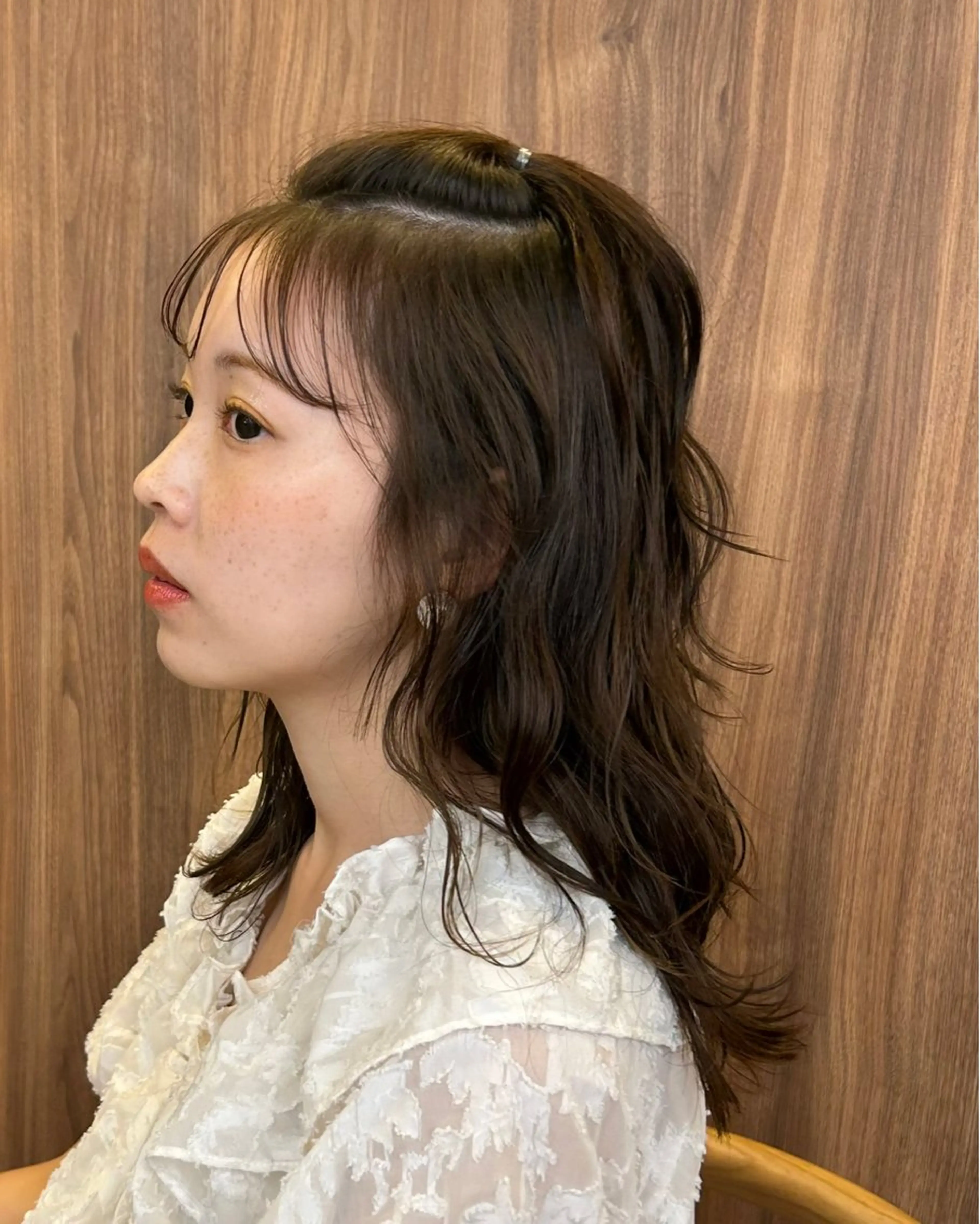 ミディアム 🍏あおい 🍏 似合わせカラーのヘアスタイル