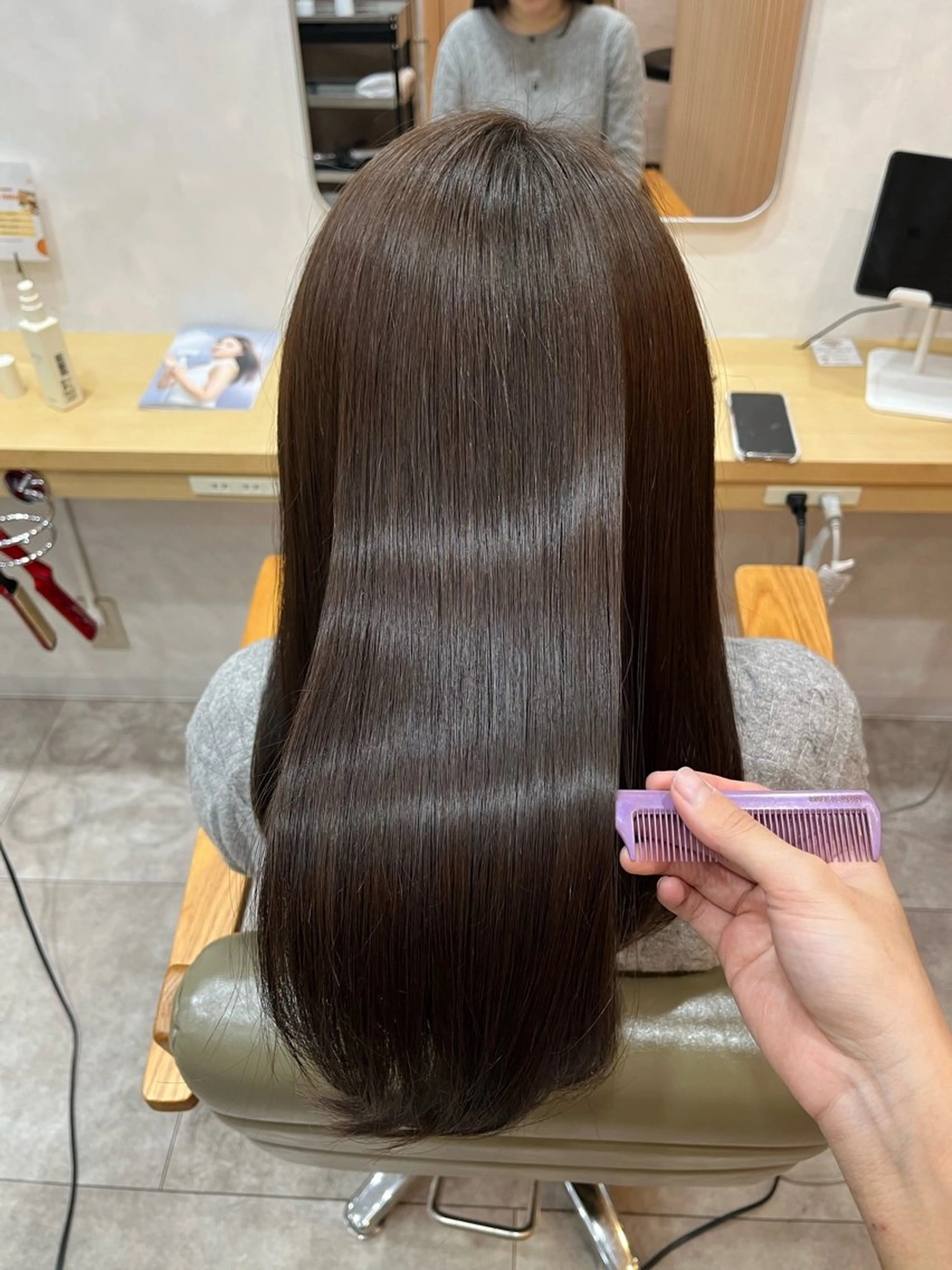 セミロング カット ヘアカラー トリートメント 髪質改善/レイヤー/ ボブ/磯野史歩のヘアスタイル