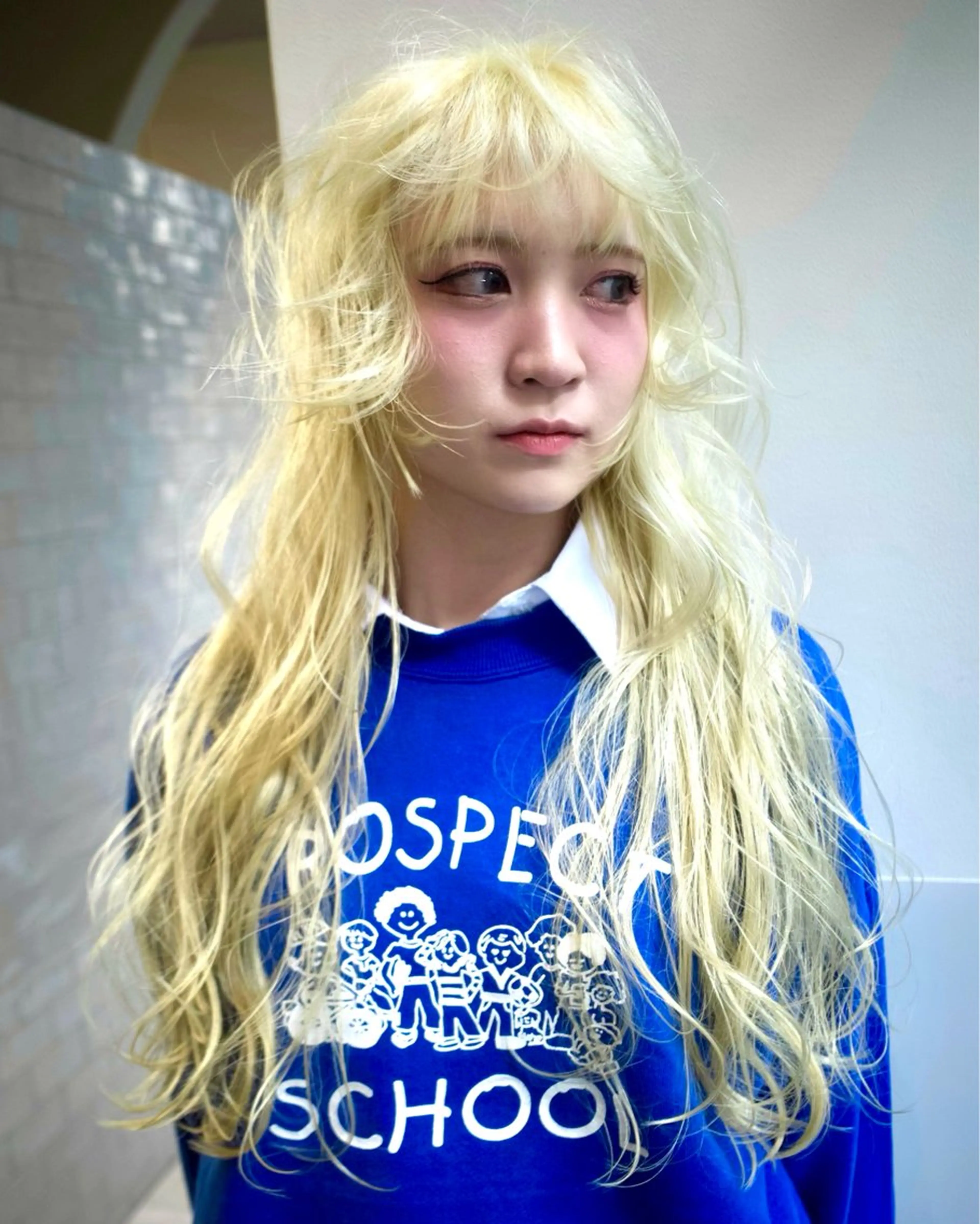 ロング カラー カット トリートメント SALOWIN所属・ブリーチ🔑 ボブ✨レイヤーのヘアスタイル