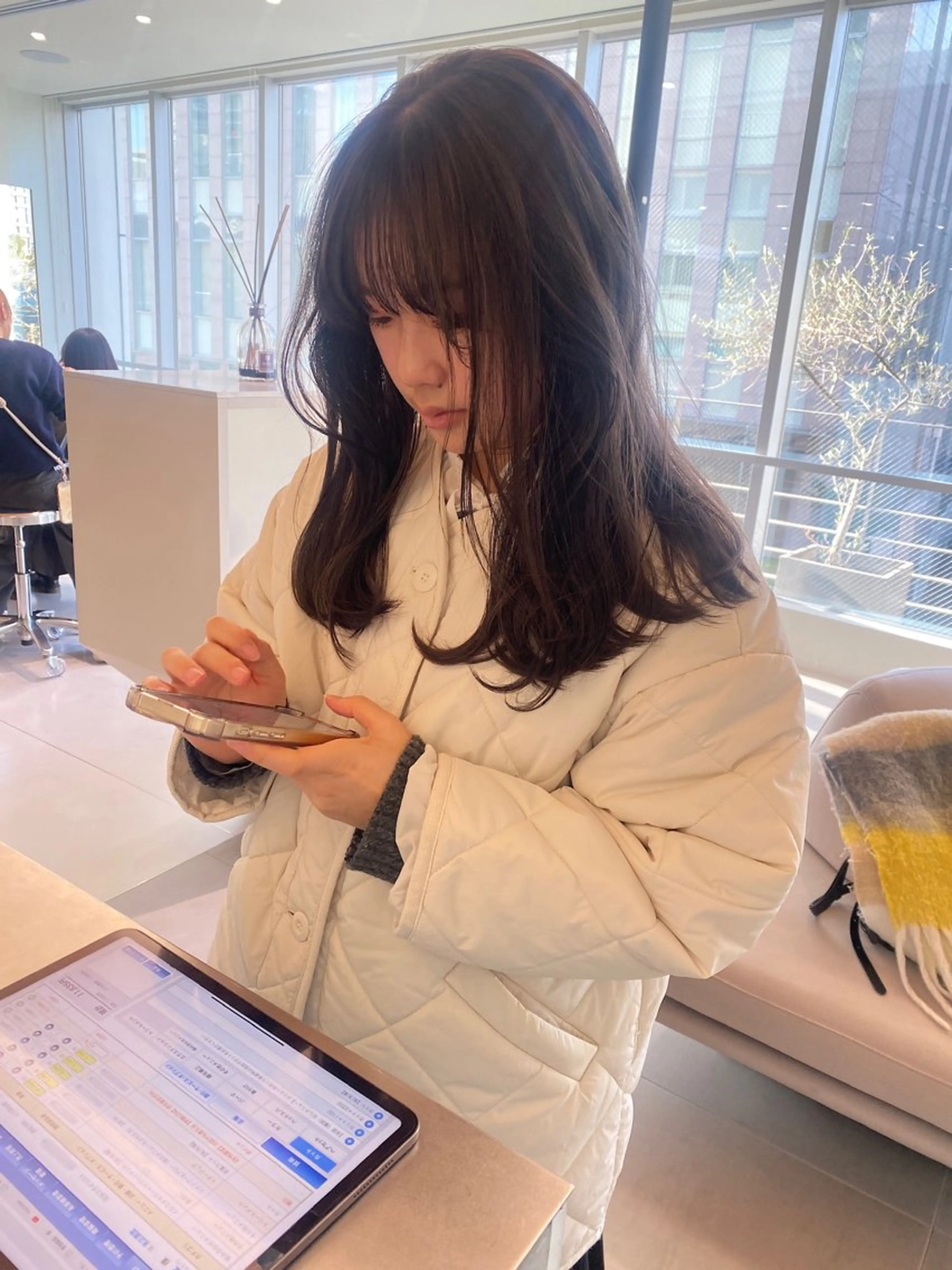 ロング 小顔カット ハイトーン大好き 美容師🕊️aiのヘアスタイル