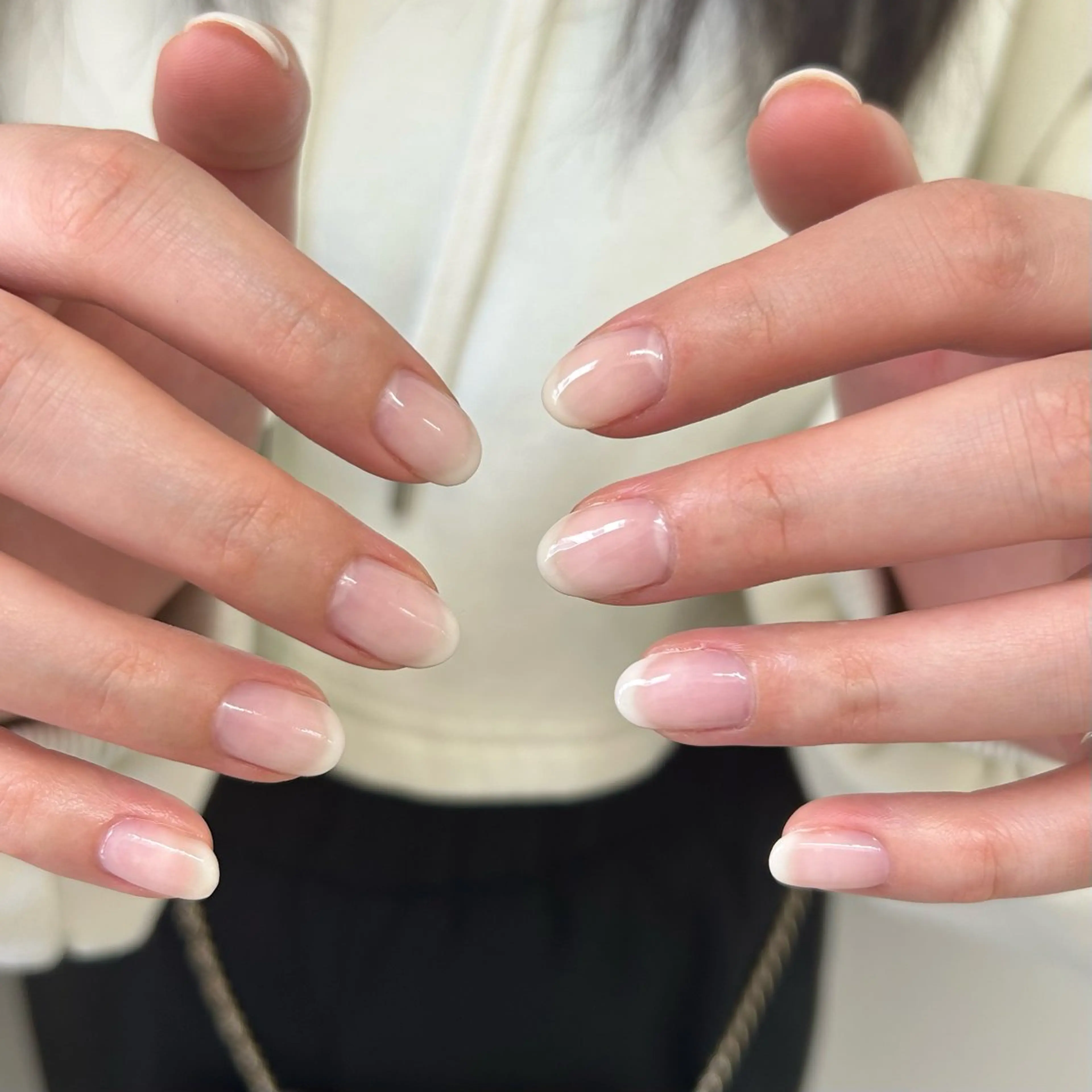 【オフ無料】カラーグラデーション(クリアベースのみ)/ケア込みの写真