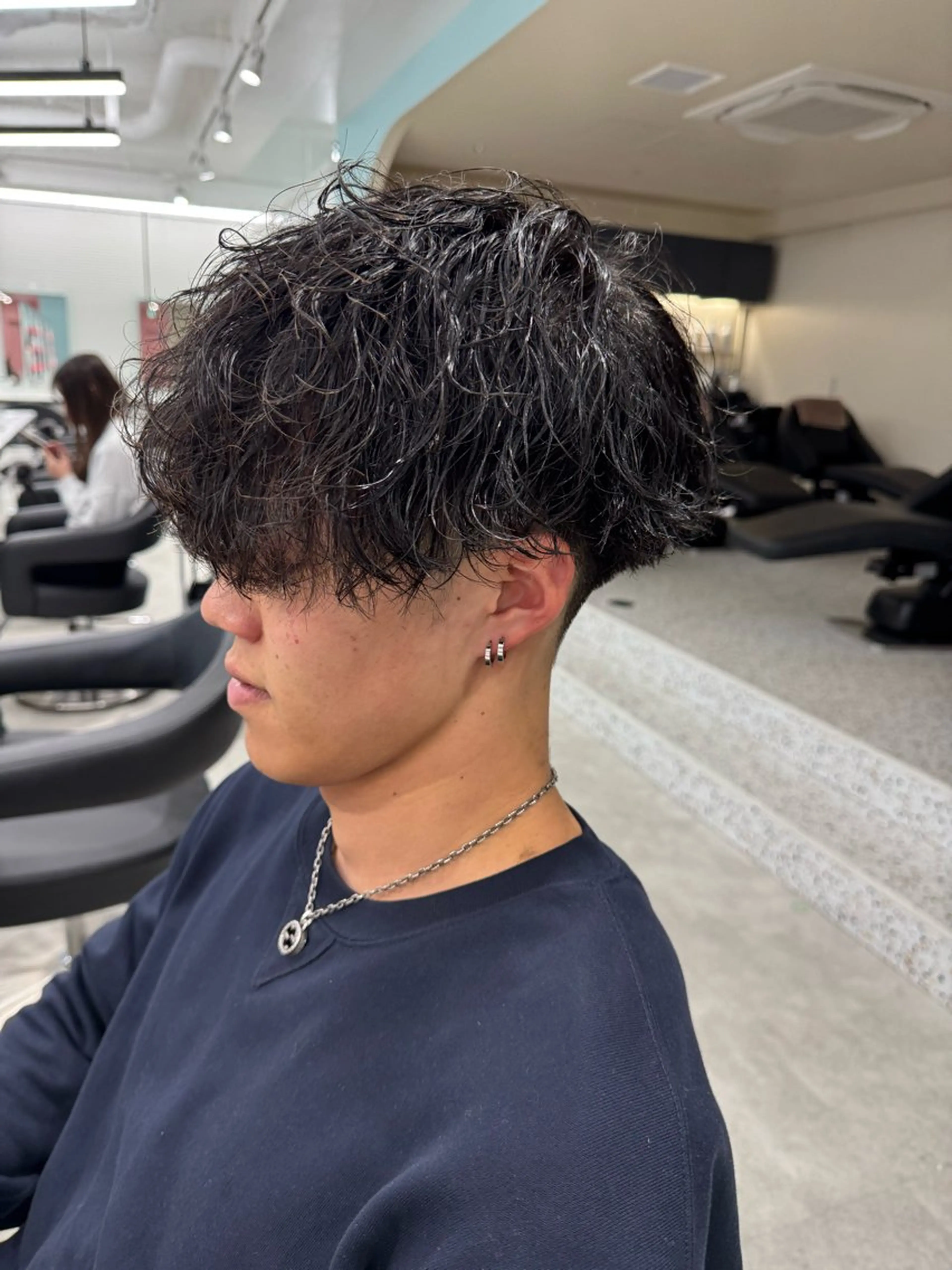 メンズ カット パーマ ⛄️レイヤー⛄透明感 ⛄️kyotaroのヘアスタイル