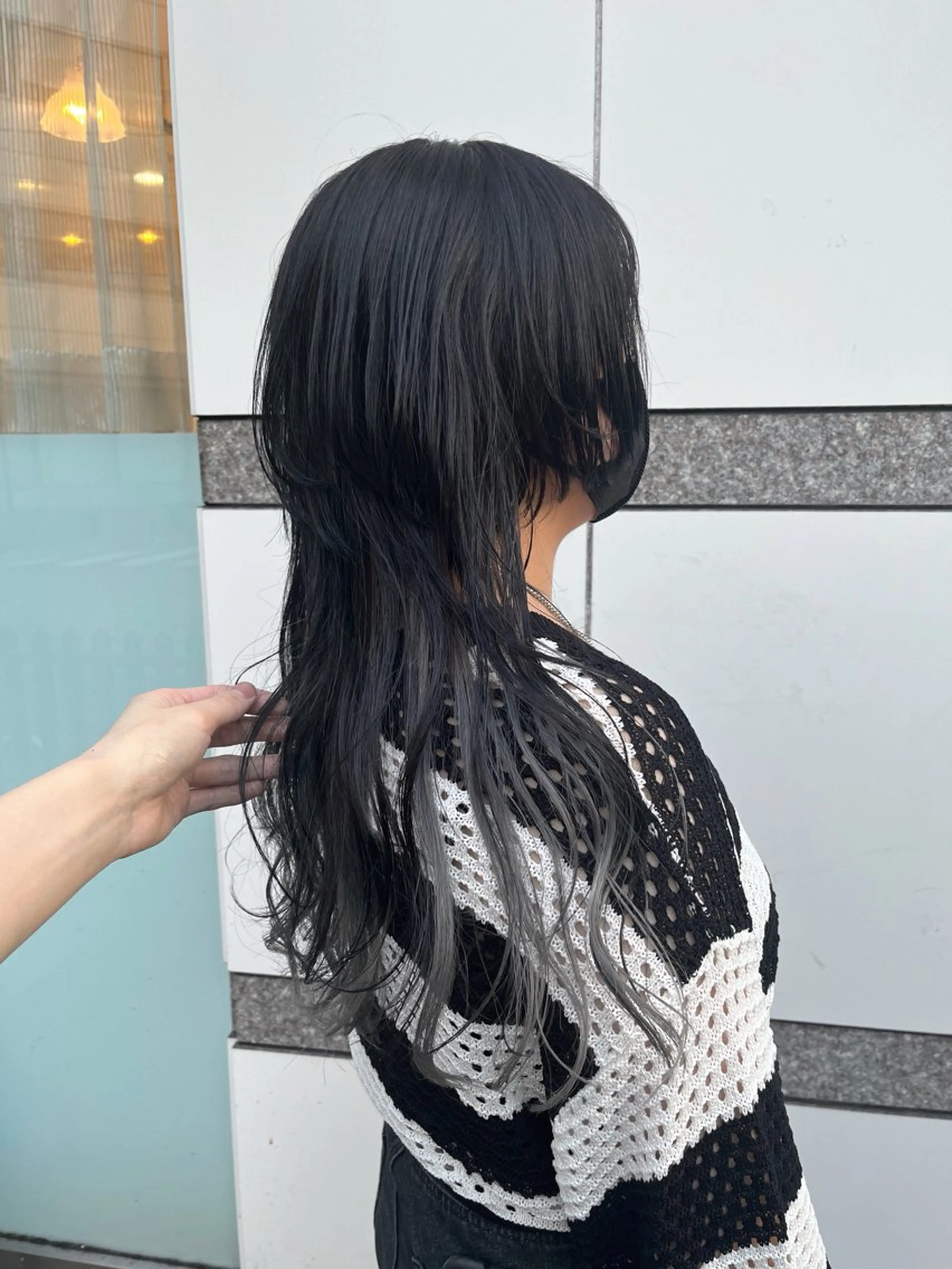 ロング カラー カット ヘアカラー 尾崎隼大 レイヤー/韓国ヘアのヘアスタイル