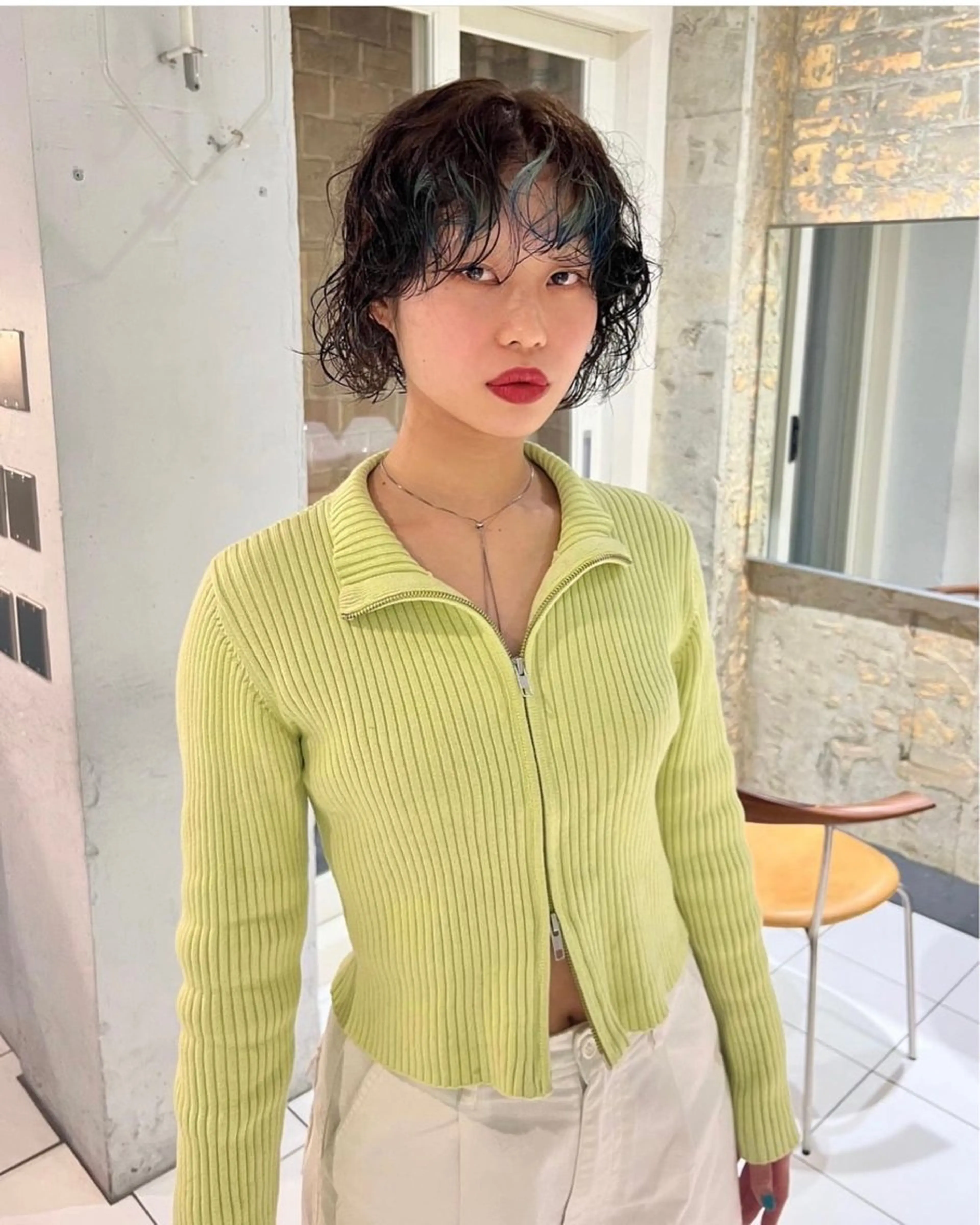 ショート カラー ブルーカラー 丹治 一輝ボブ/ショートのヘアスタイル