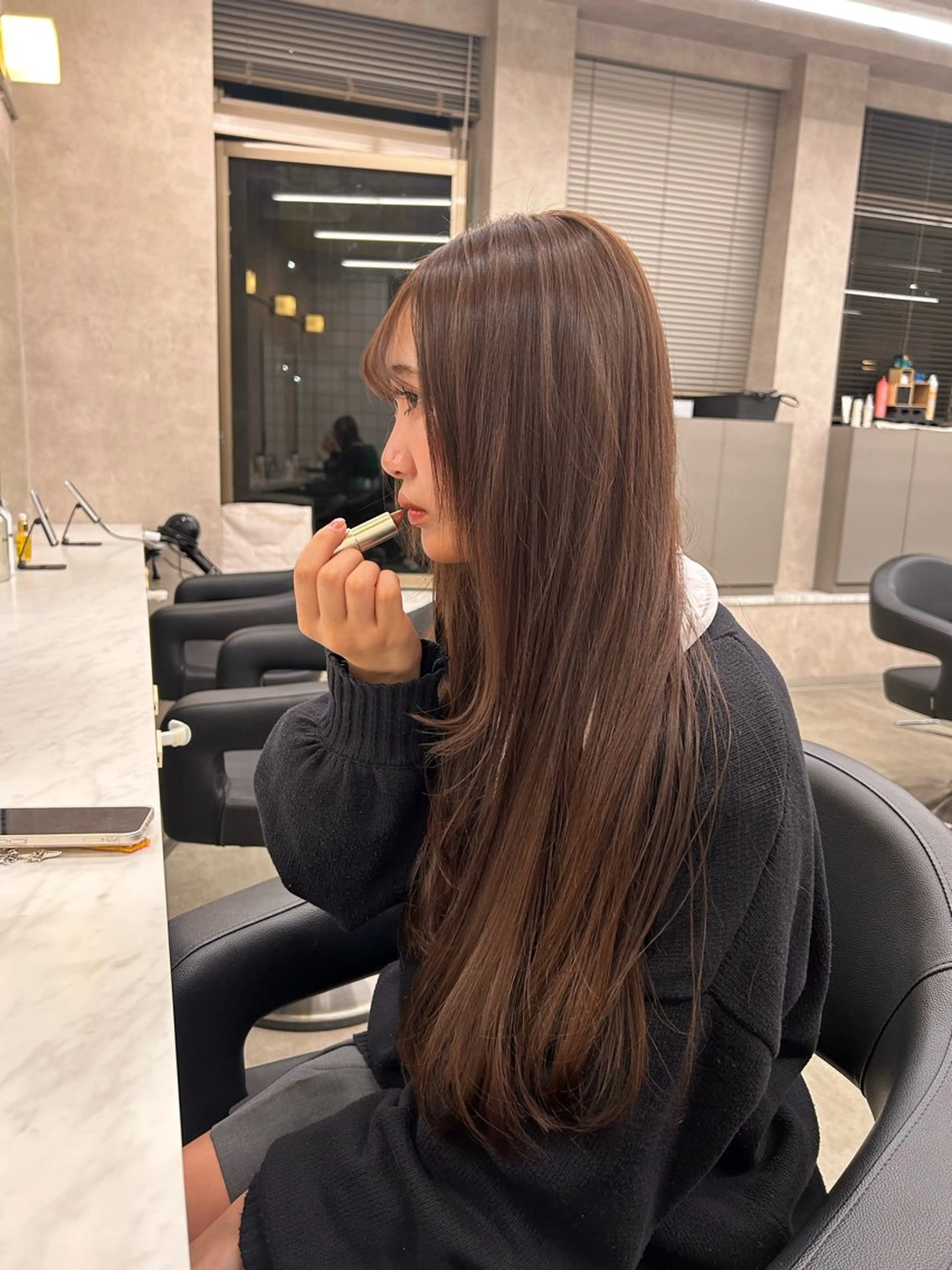 カラー beige🤎ダブル カラー/レイヤー🧸のヘアスタイル