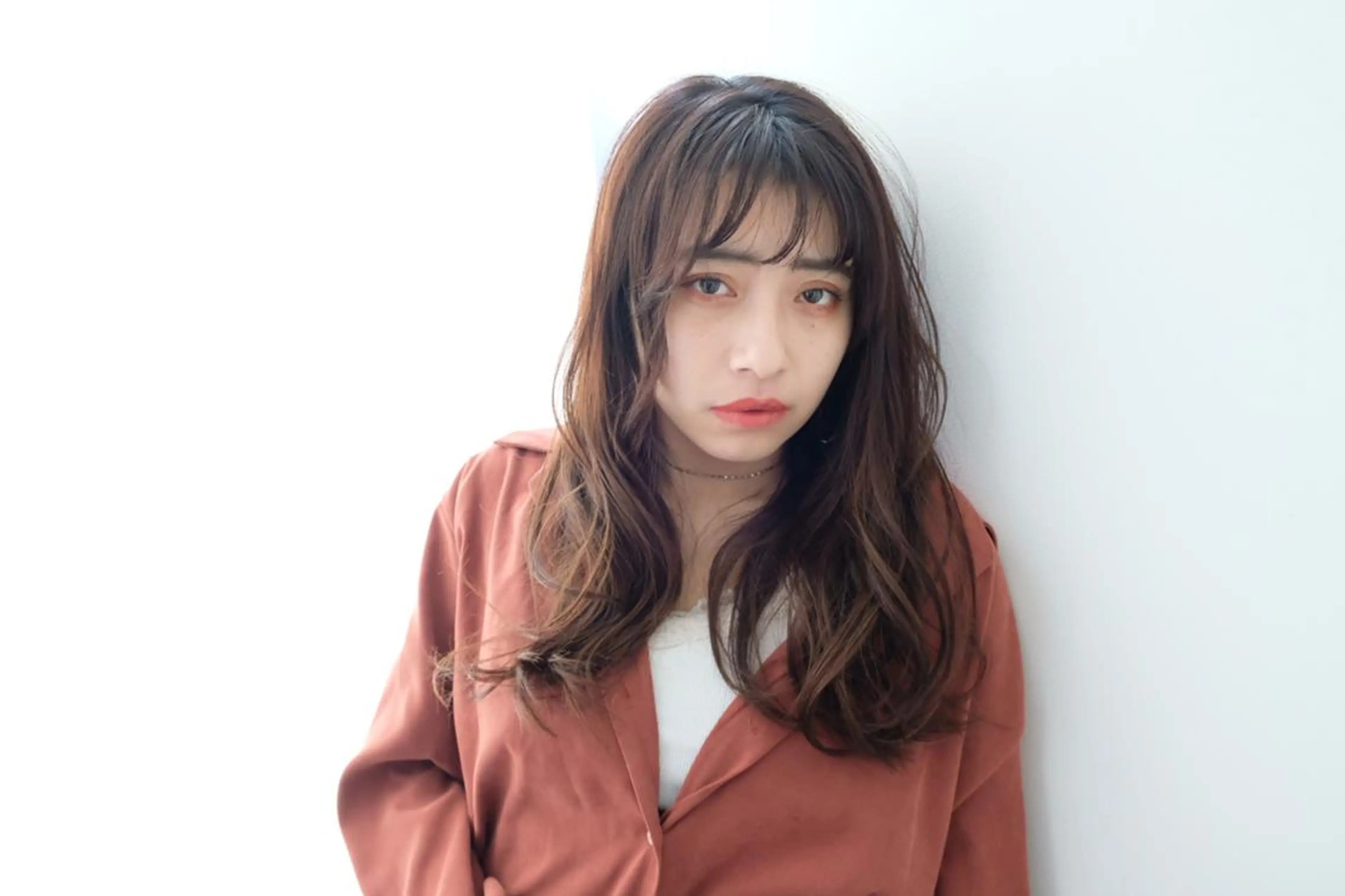 ロング カラー パーマ シースルーバング 大人お洒落女子❤︎ Ayakoのヘアスタイル