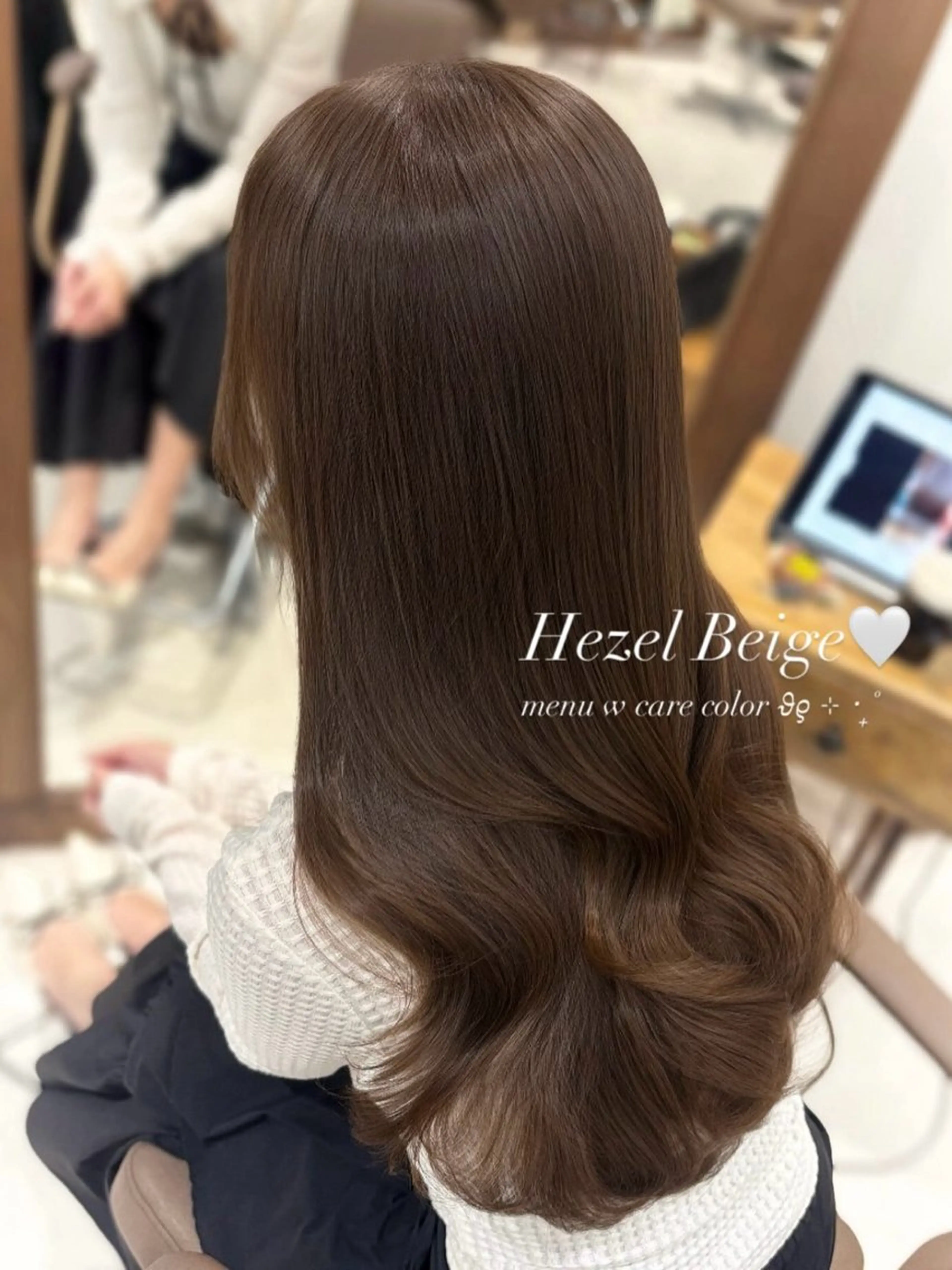 ロング ヘアカラー トリートメント ブリーチなしWカラー 🎀韓国ヘア/amiのヘアスタイル