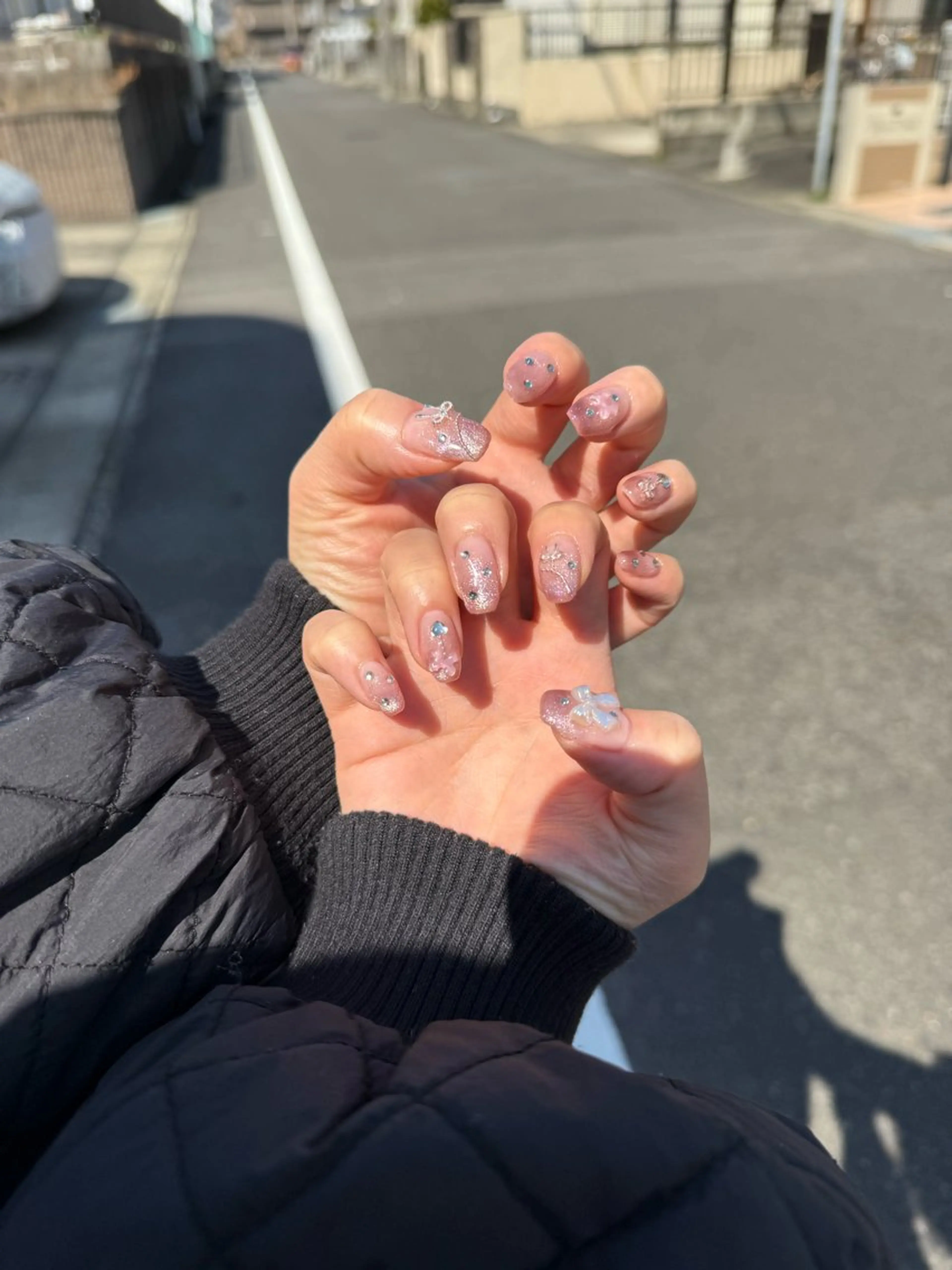ネイル 韓国ネイル ワンホンネイル ハンドネイル デ・アイム「nail salon MIMIPARUN」所属・ナリス化粧品 MIMIPARUNのネイルデザイン